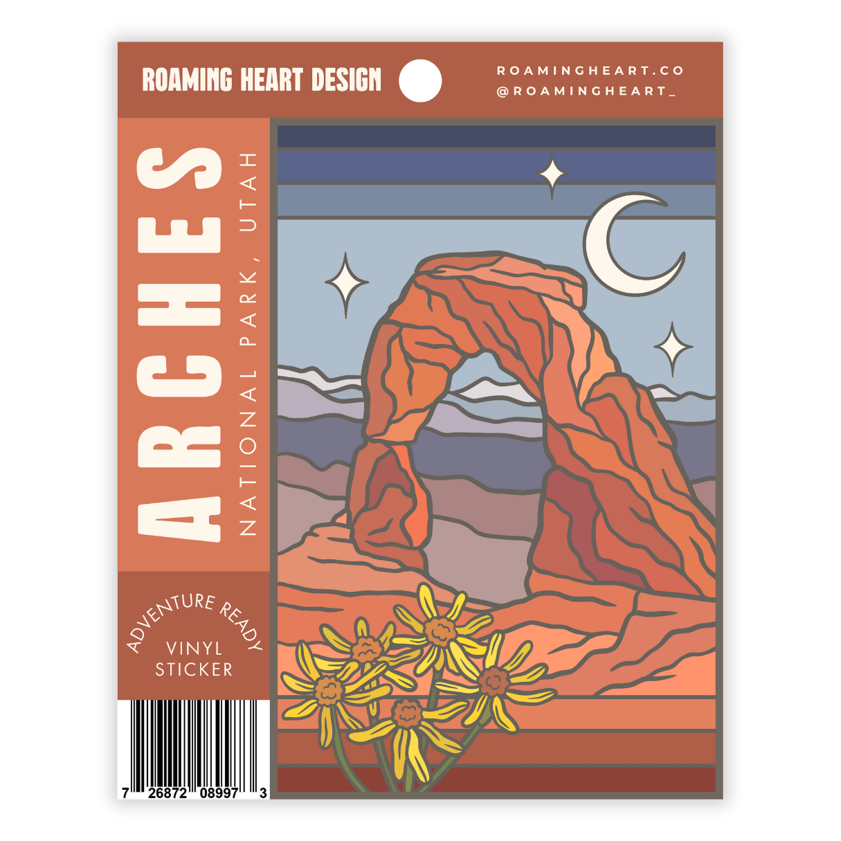 Arches National Park Vinyl Sticker