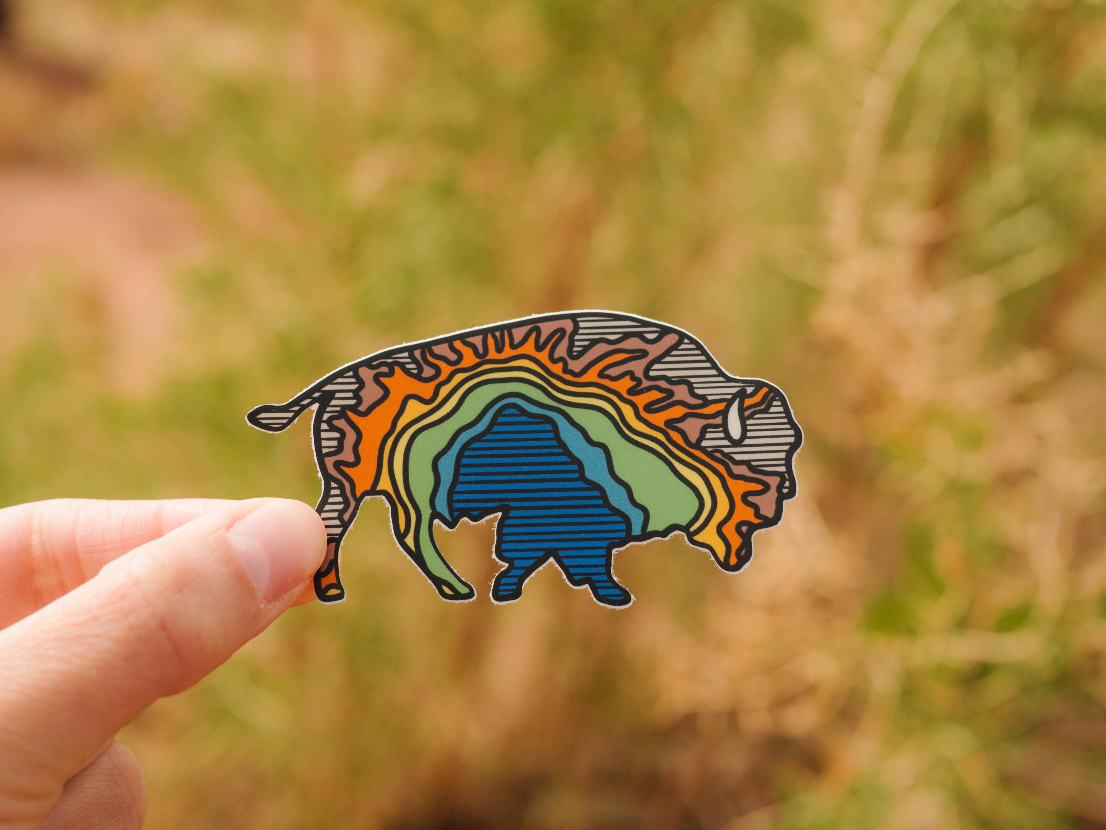 Yellowstone Grand Prismatic Bison | Sticker