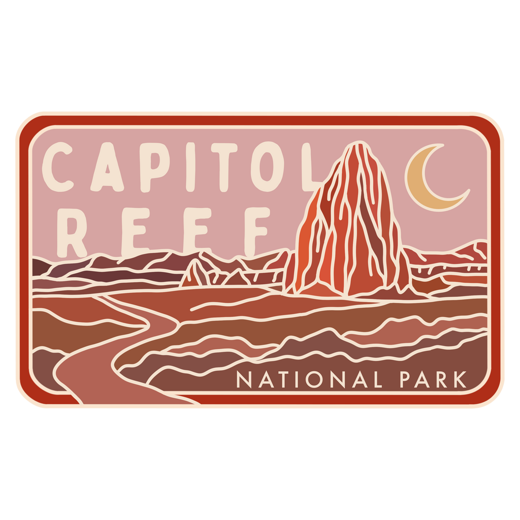 Capitol Reef - License Plate Series | Sticker