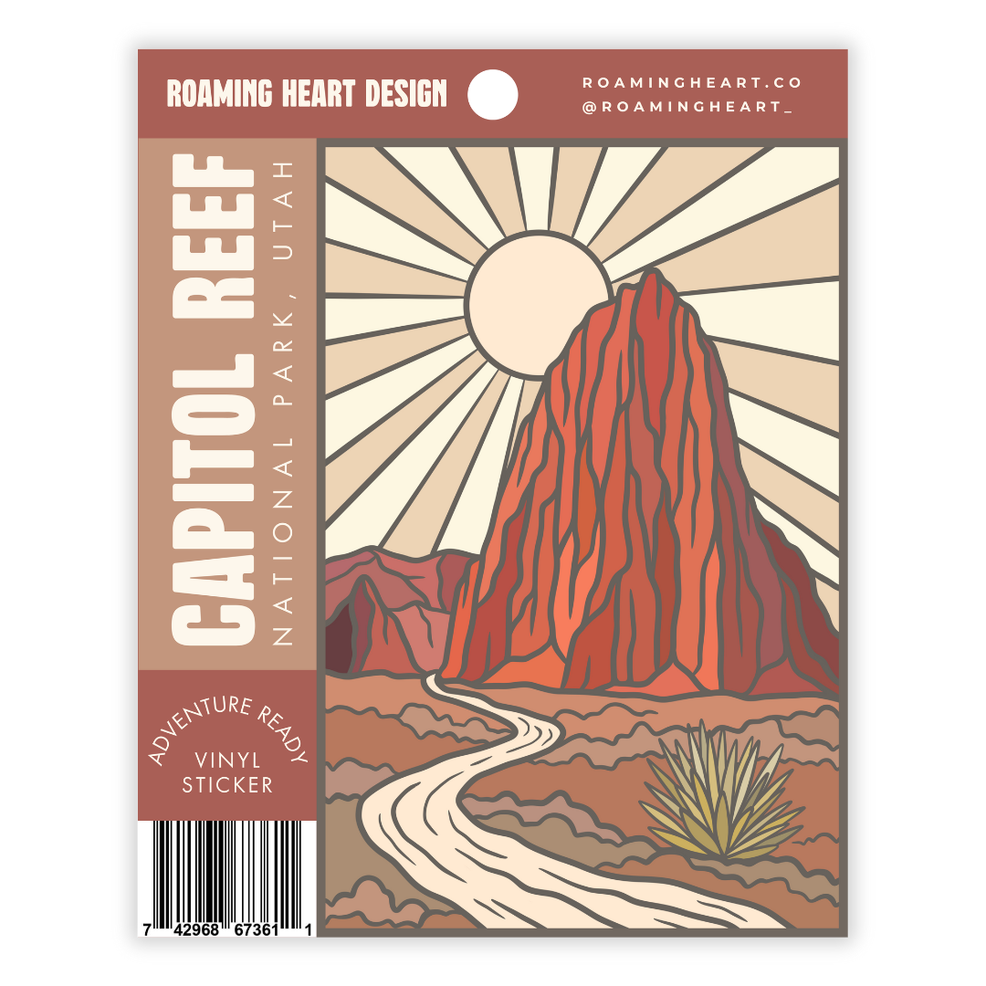 Capitol Reef National Park Utah Vinyl Sticker