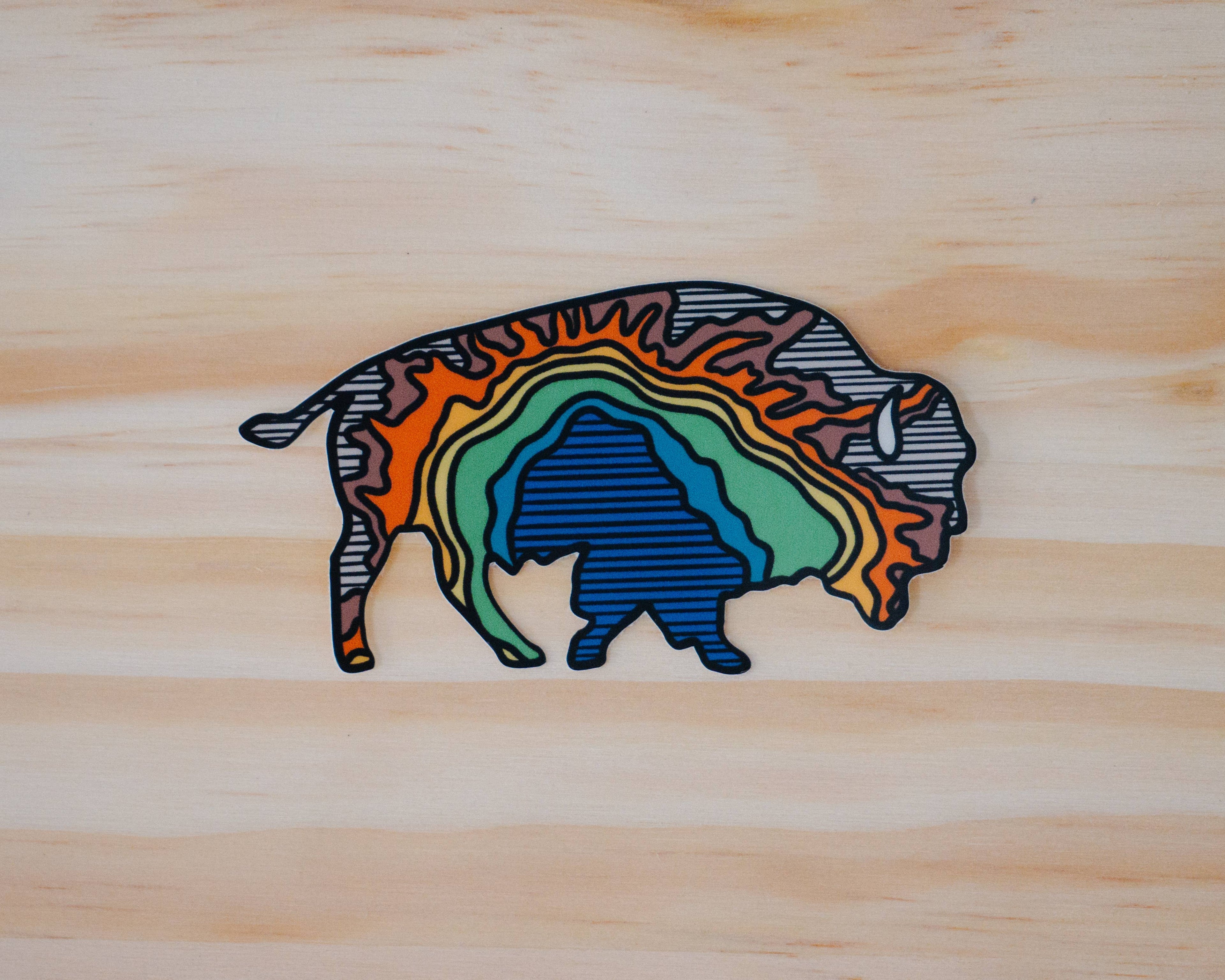 Yellowstone Grand Prismatic Bison | Sticker