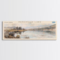 Panguitch Lake Utah Framed Canvas Print, Lake House Decor, Panoramic Wall Art, Travel Poster, Beautiful Landscape Painting, Living Room Decor