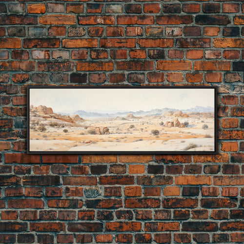Arches National Park Poster, Utah, Extra Large Horizontal Wall Art, Watercolor Travel Print, Framed Canvas Print Wall Decor