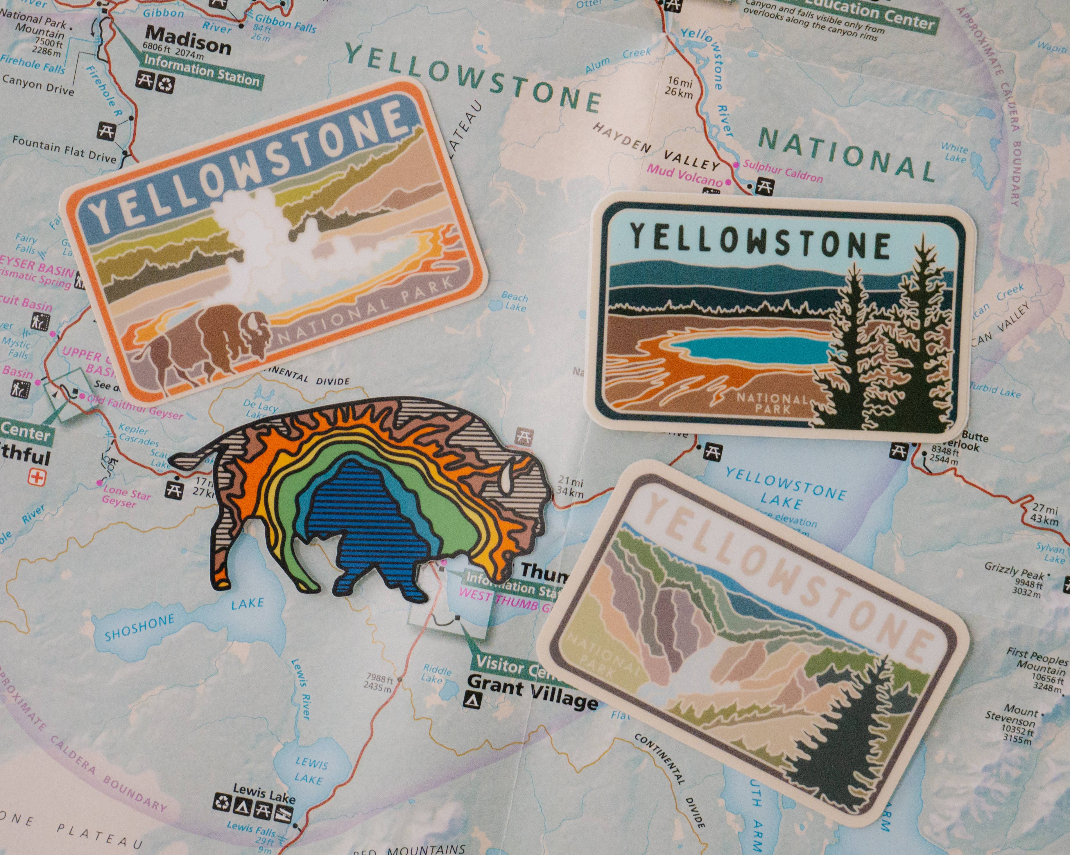 Yellowstone Grand Prismatic - License Plate Series | Sticker