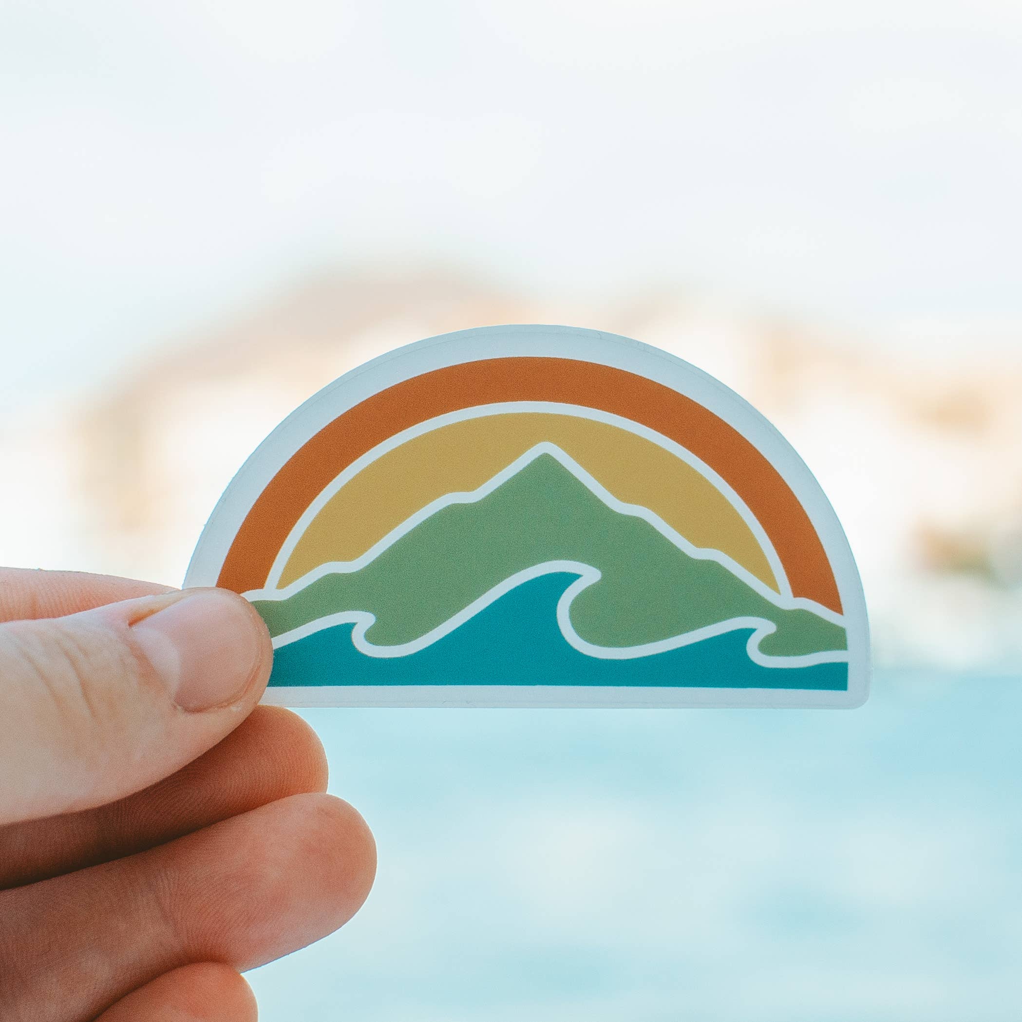 Mountain Wave | Clear Sticker