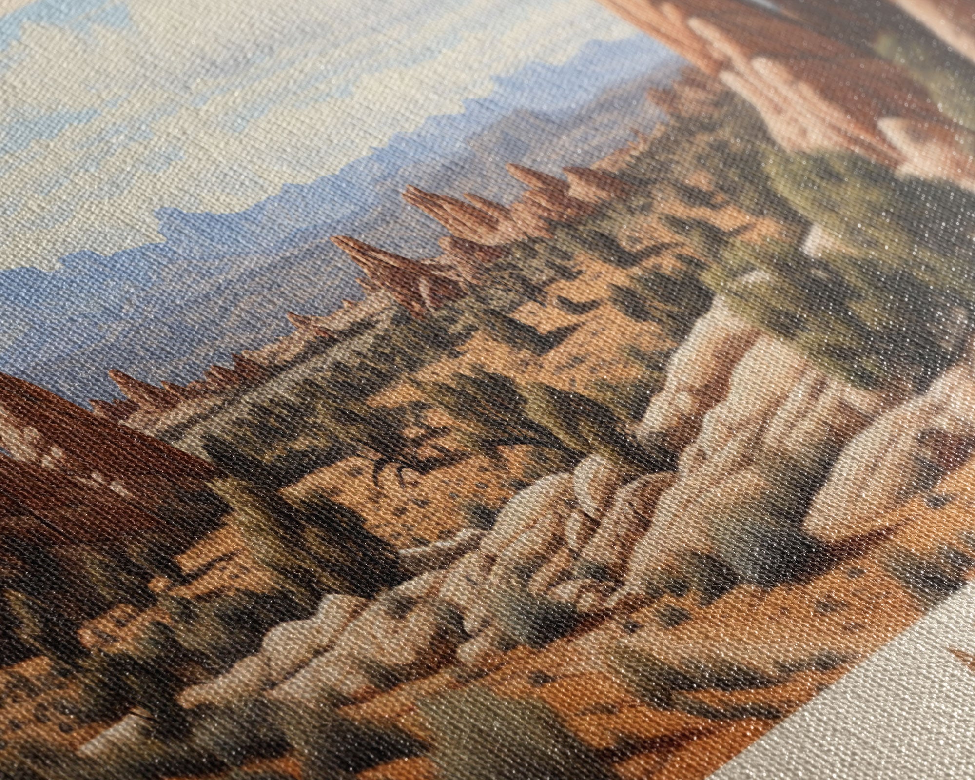 Arches National Park Panoramic Utah Travel Art, National Park Print, Minimalist Travel Art, Subdued Watercolor Painting Panoramic