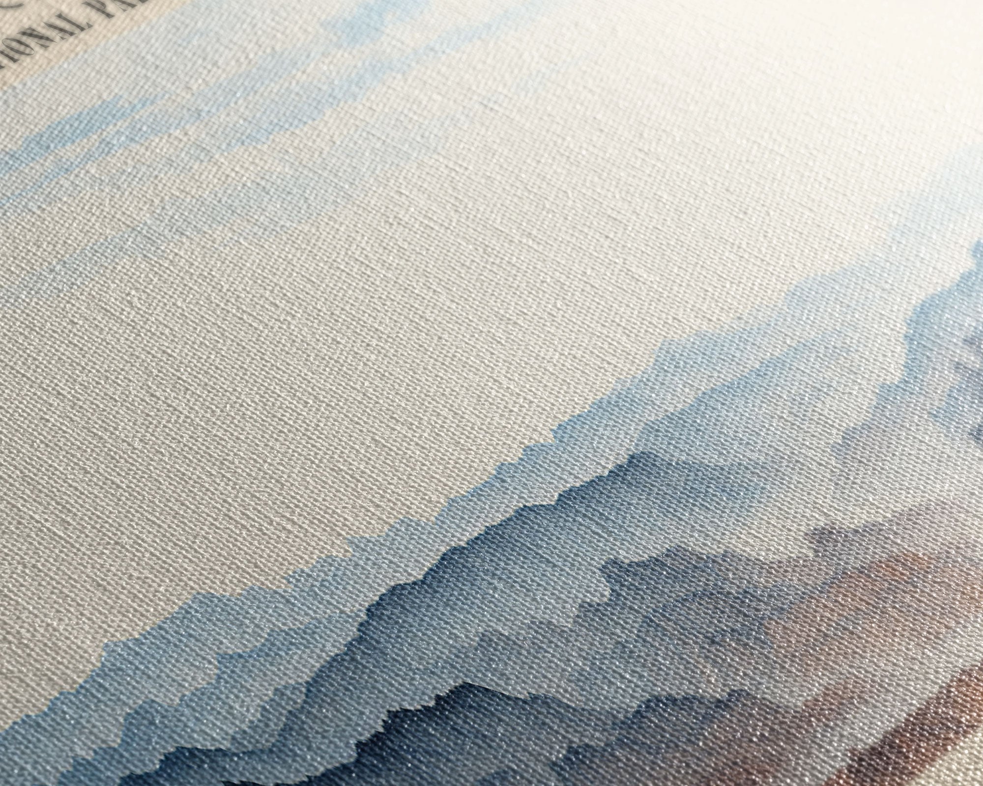 Bryce Canyon National Park Panoramic Utah Travel Art, National Park Print, Minimalist Travel Art, Subdued Watercolor Painting Panoramic