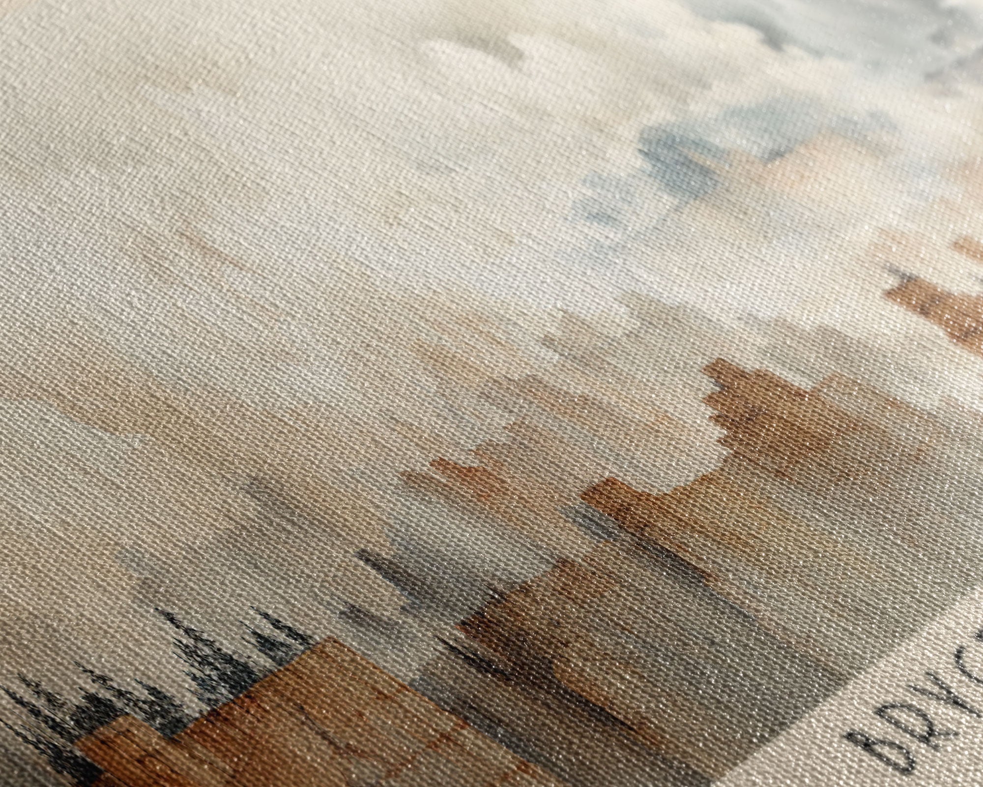 Bryce Canyon National Park Panoramic Utah Travel Art, National Park Print, Minimalist Travel Art, Subdued Watercolor Painting Panoramic