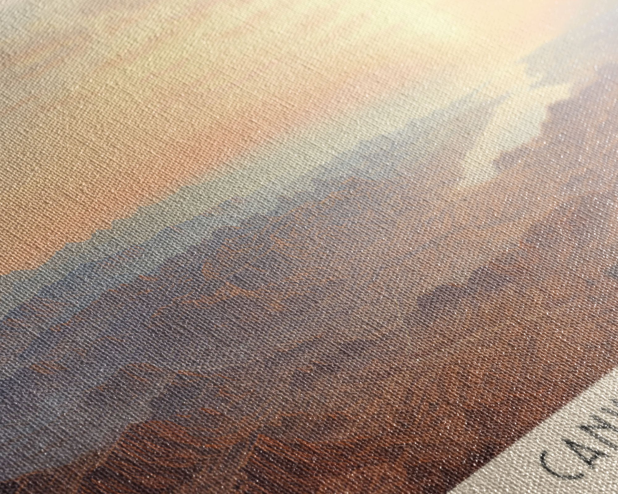 Canyonlands National Park Panoramic Utah Travel Art, National Park Print, Minimalist Travel Art, Subdued Watercolor Painting Panoramic