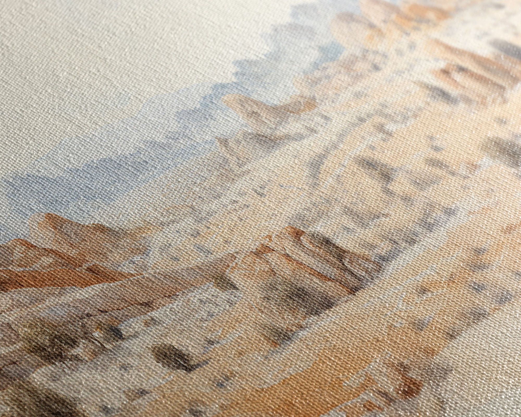 Arches National Park Poster, Utah, Extra Large Horizontal Wall Art, Watercolor Travel Print, Framed Canvas Print Wall Decor