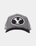 BYU Y Grey/Black Houndstooth Fade Hat