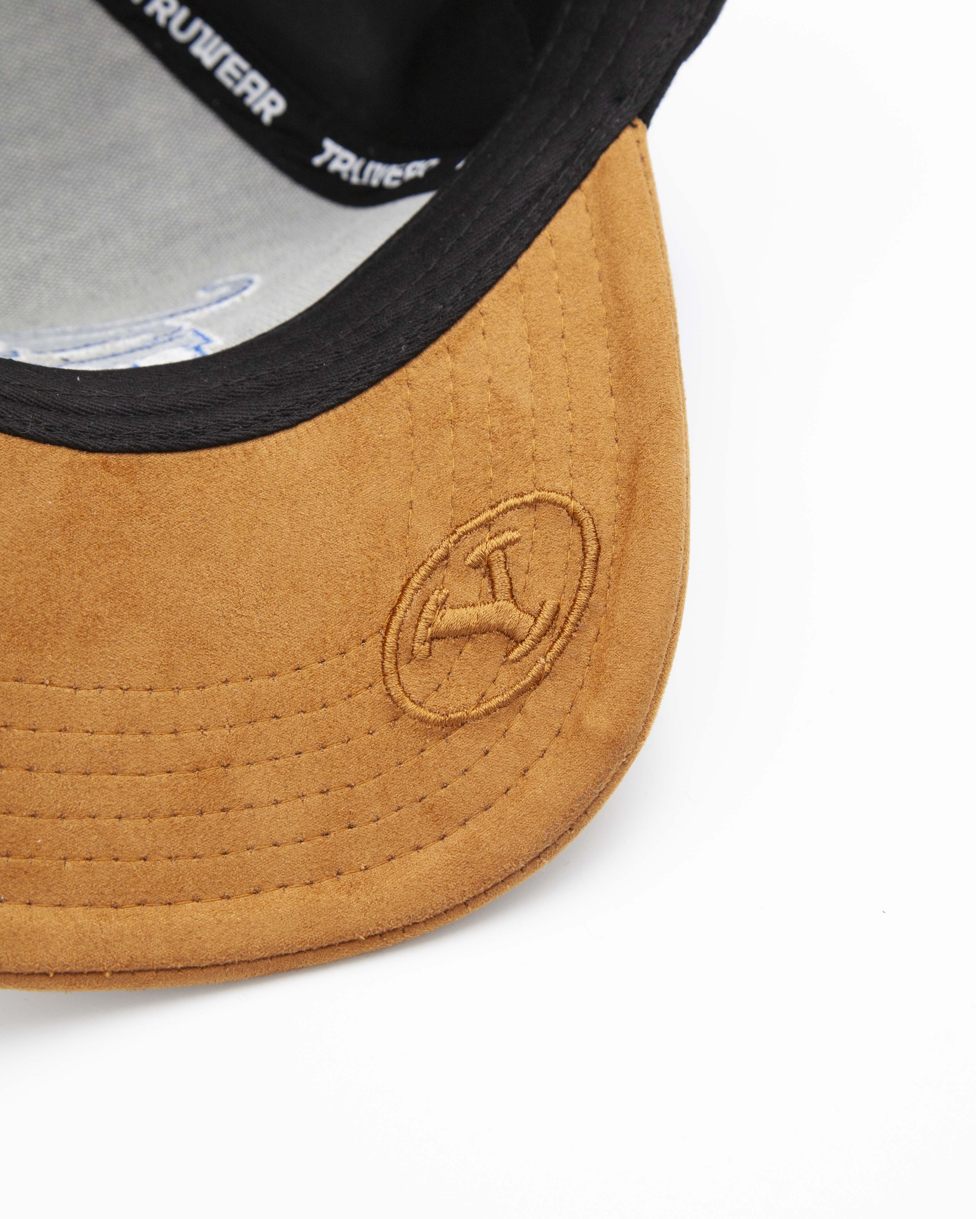 BYU Cougar Black & Tan Suede Brim Fade Hat
