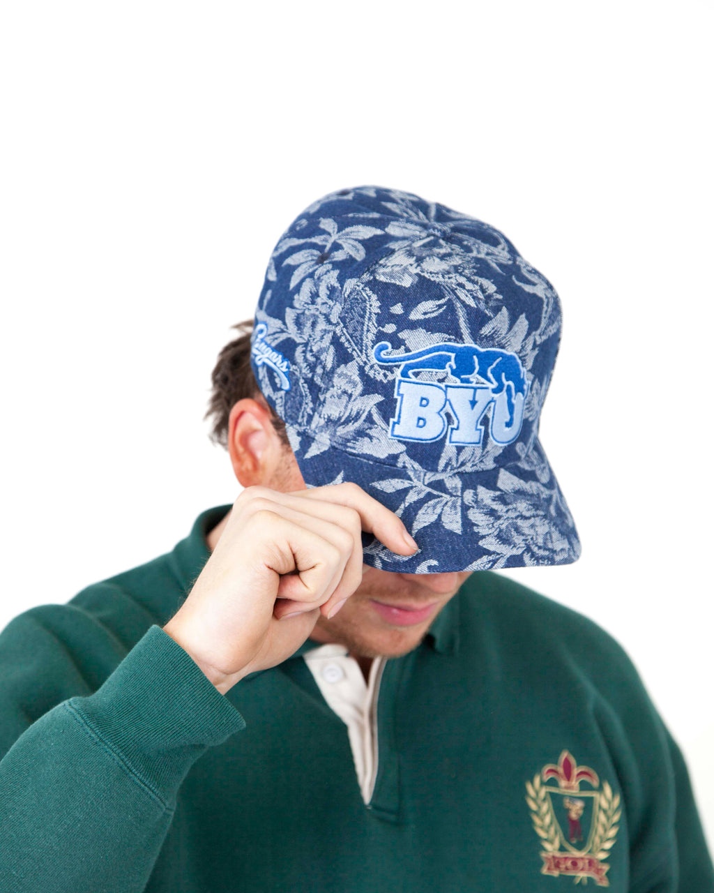 BYU Navy Church Couch Hat Kids
