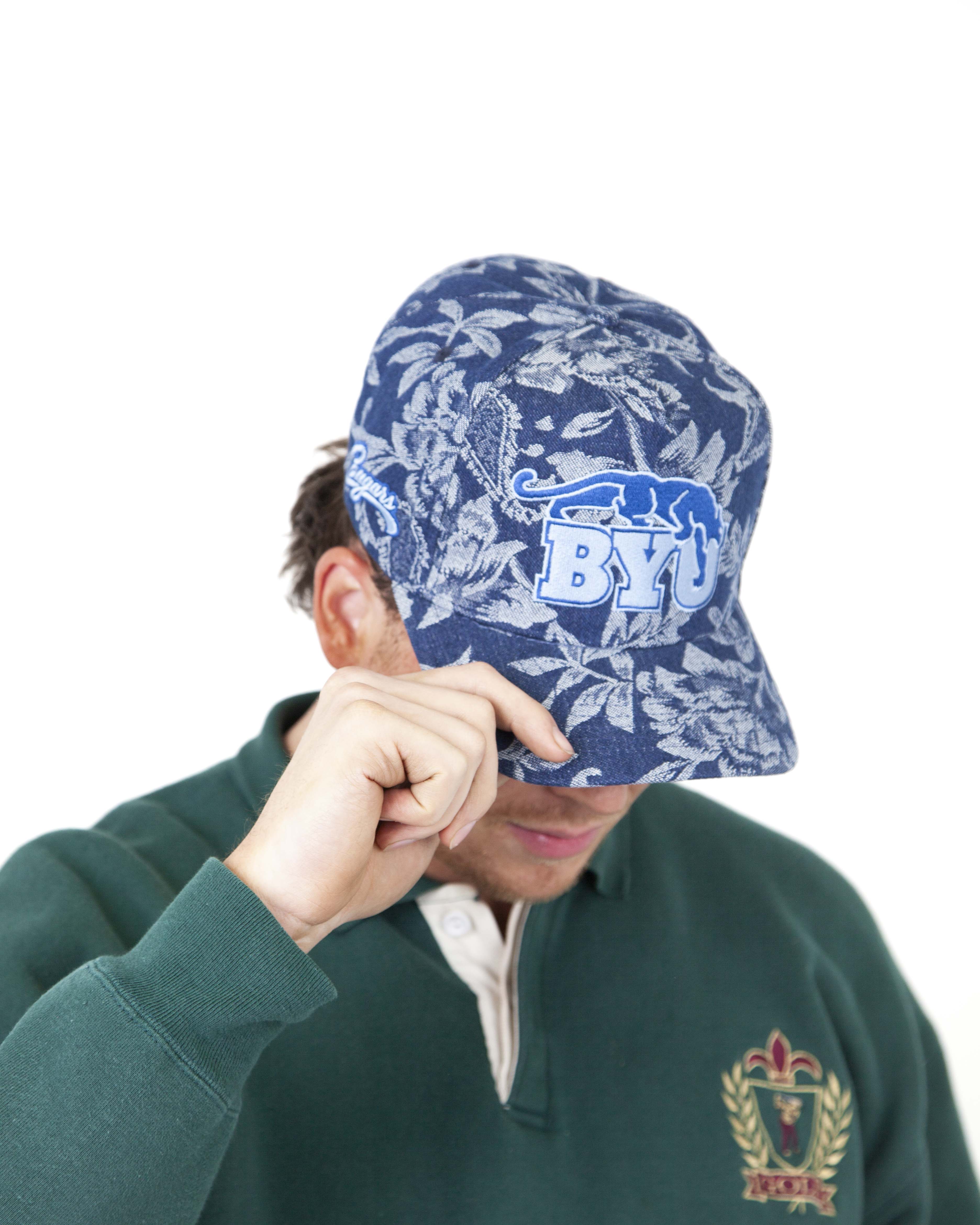 BYU Navy Church Couch Hat Kids