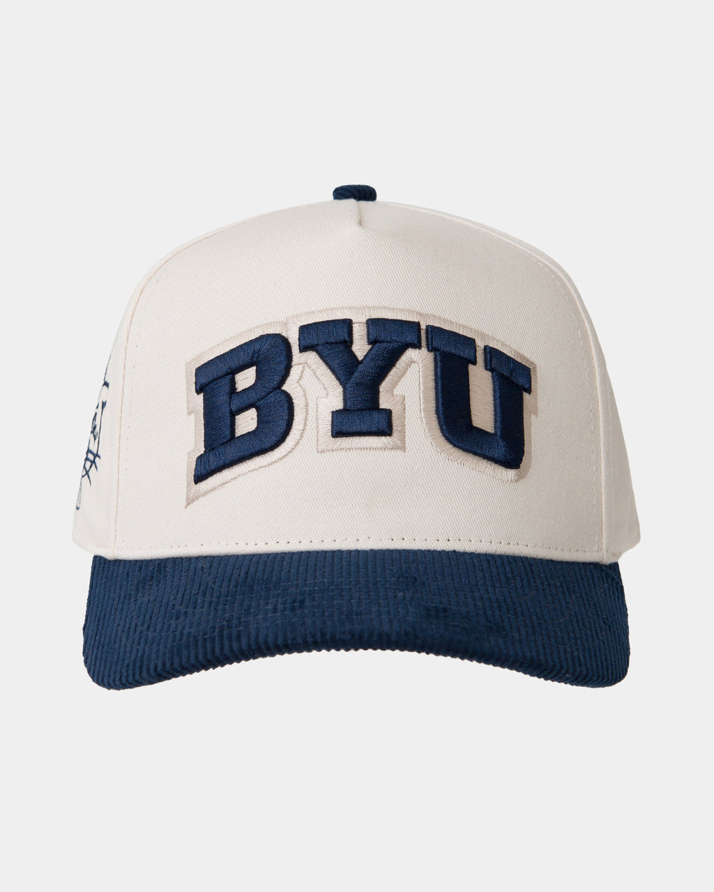 BYU Fade Hat Cougars Navy Corduroy Brim