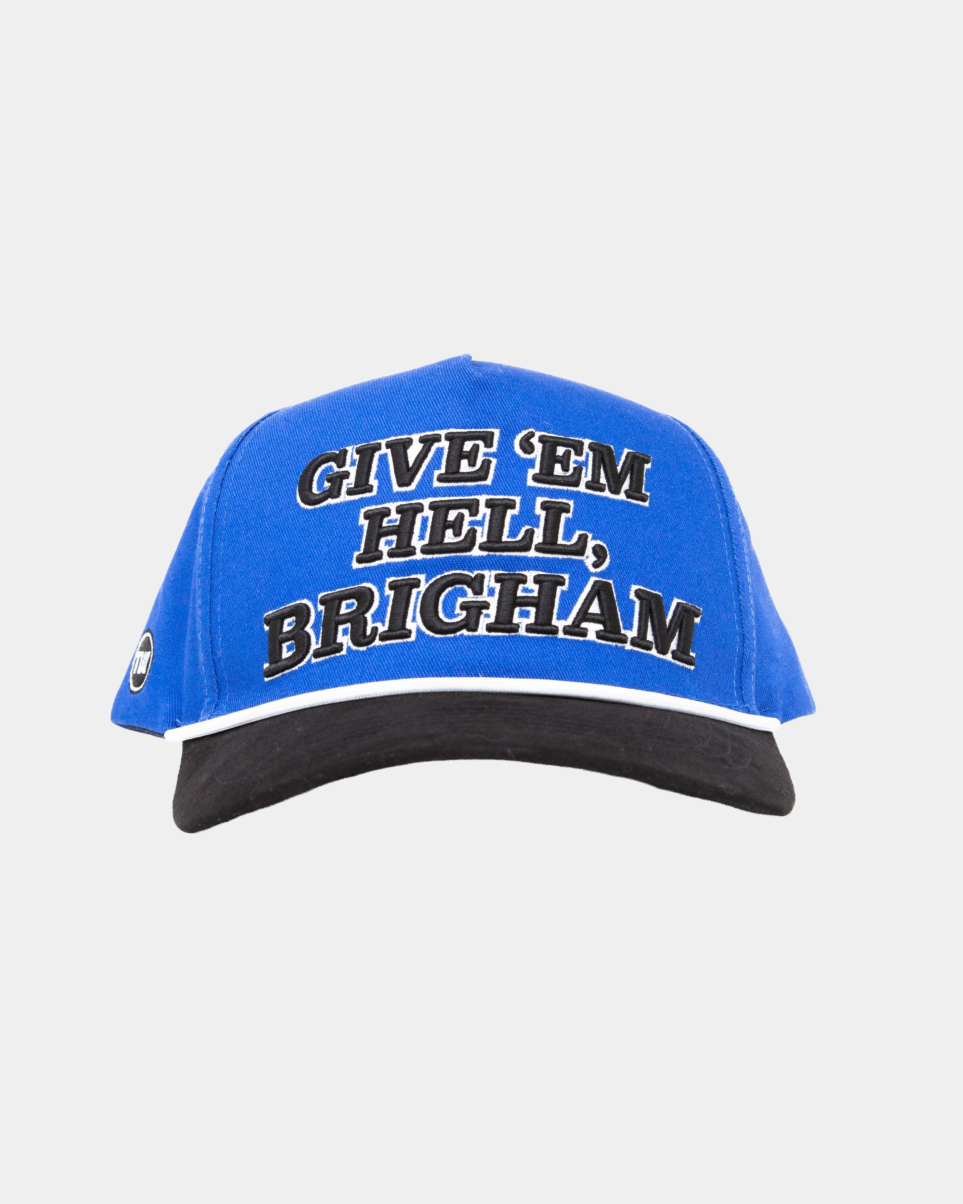 BYU Give ’Em Hell Brigham Royal Blue/Black Fade Hat