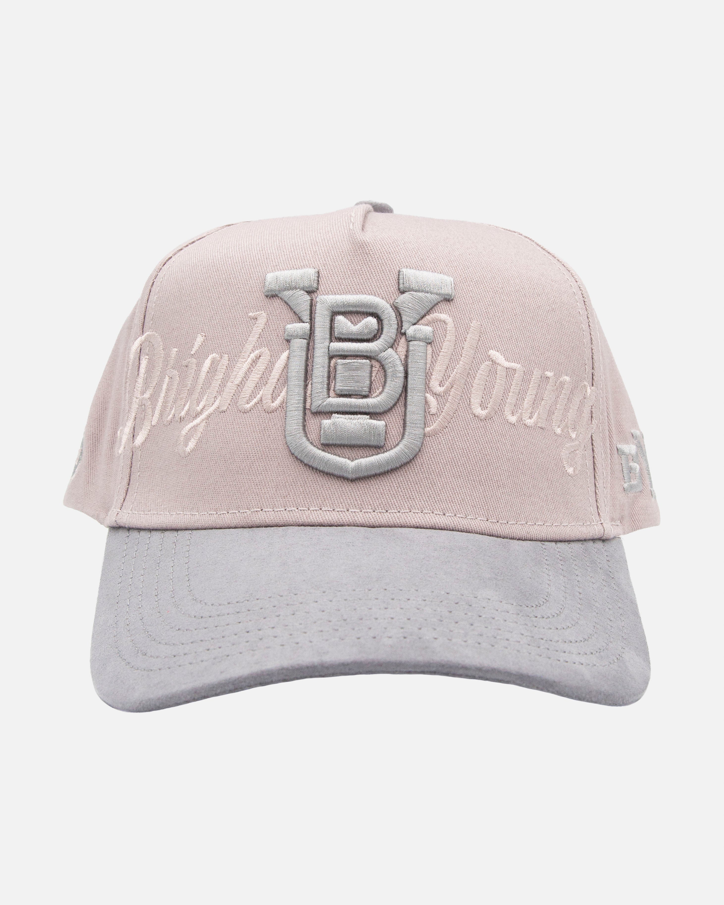 BYU Grey and Silver Suede Brim Hat