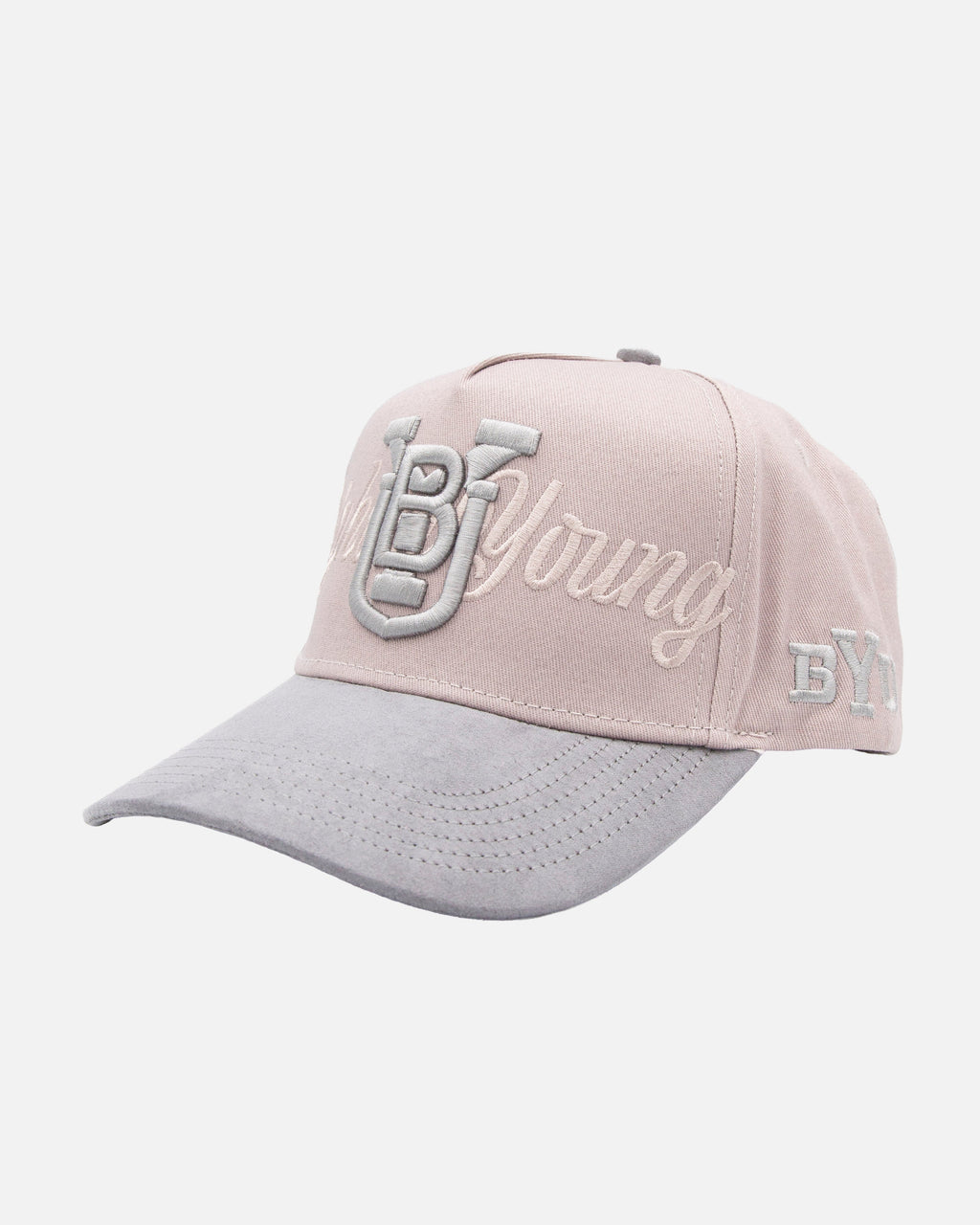 BYU Grey and Silver Suede Brim Hat
