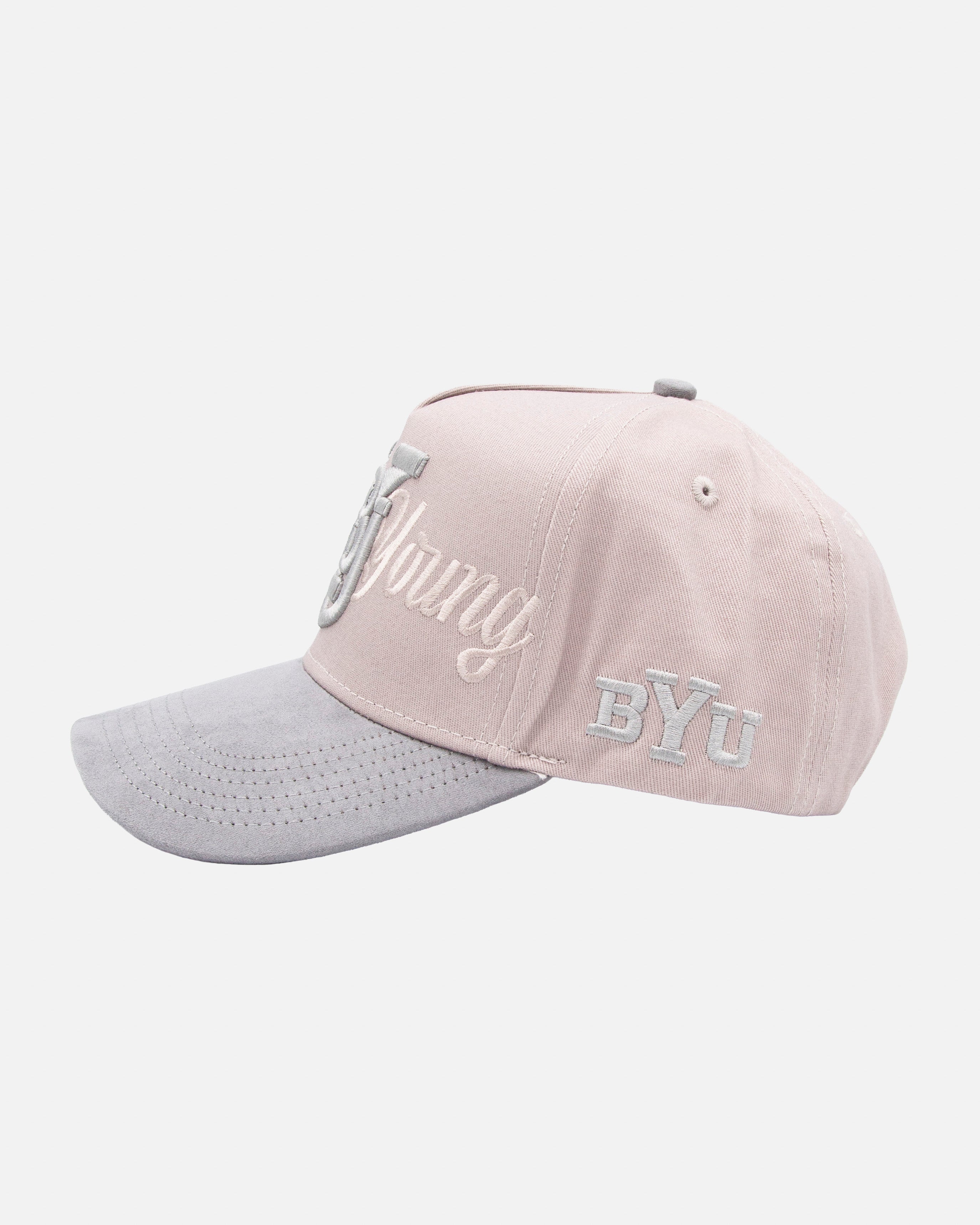BYU Grey and Silver Suede Brim Hat