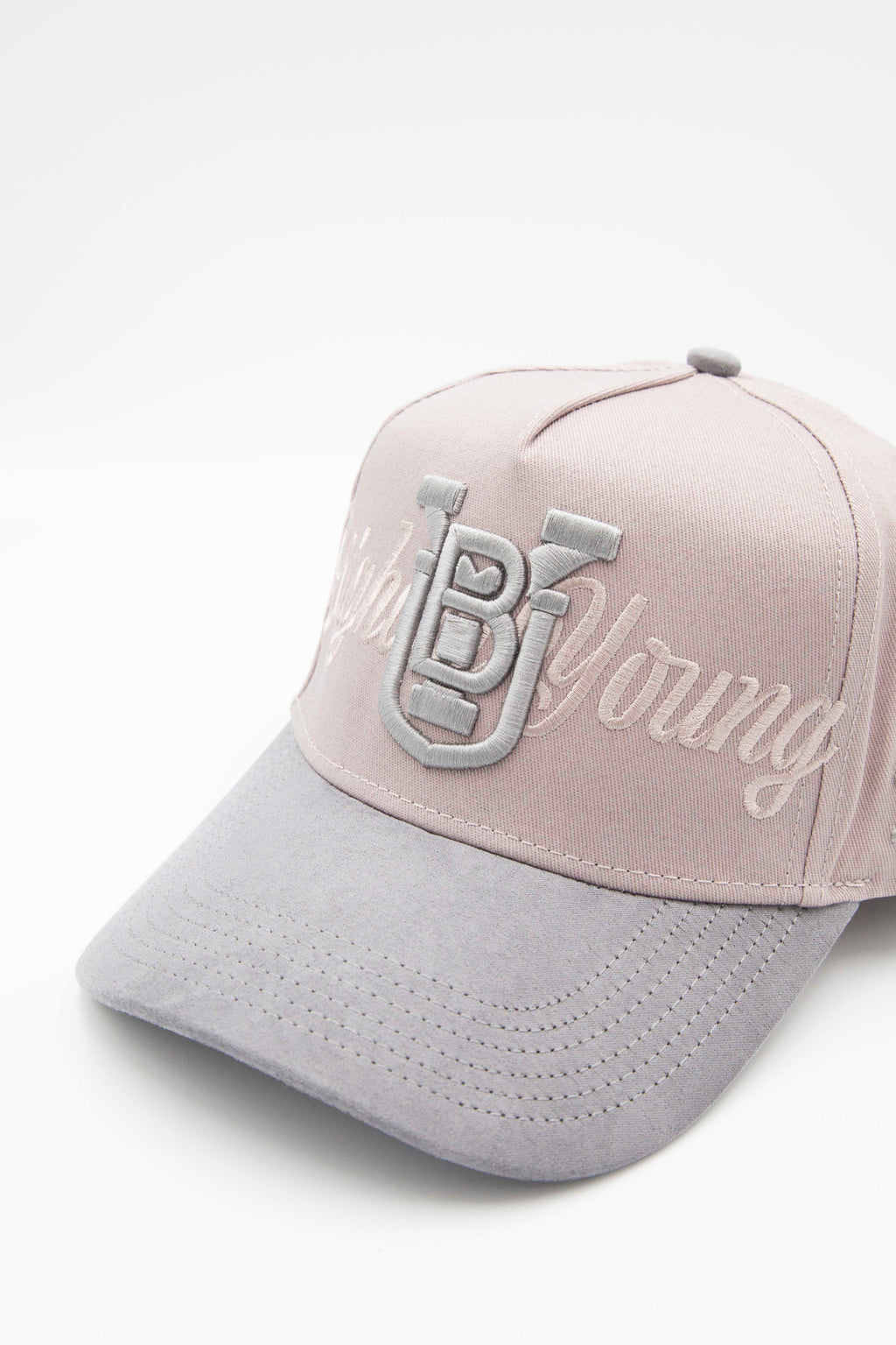 BYU Grey and Silver Suede Brim Hat