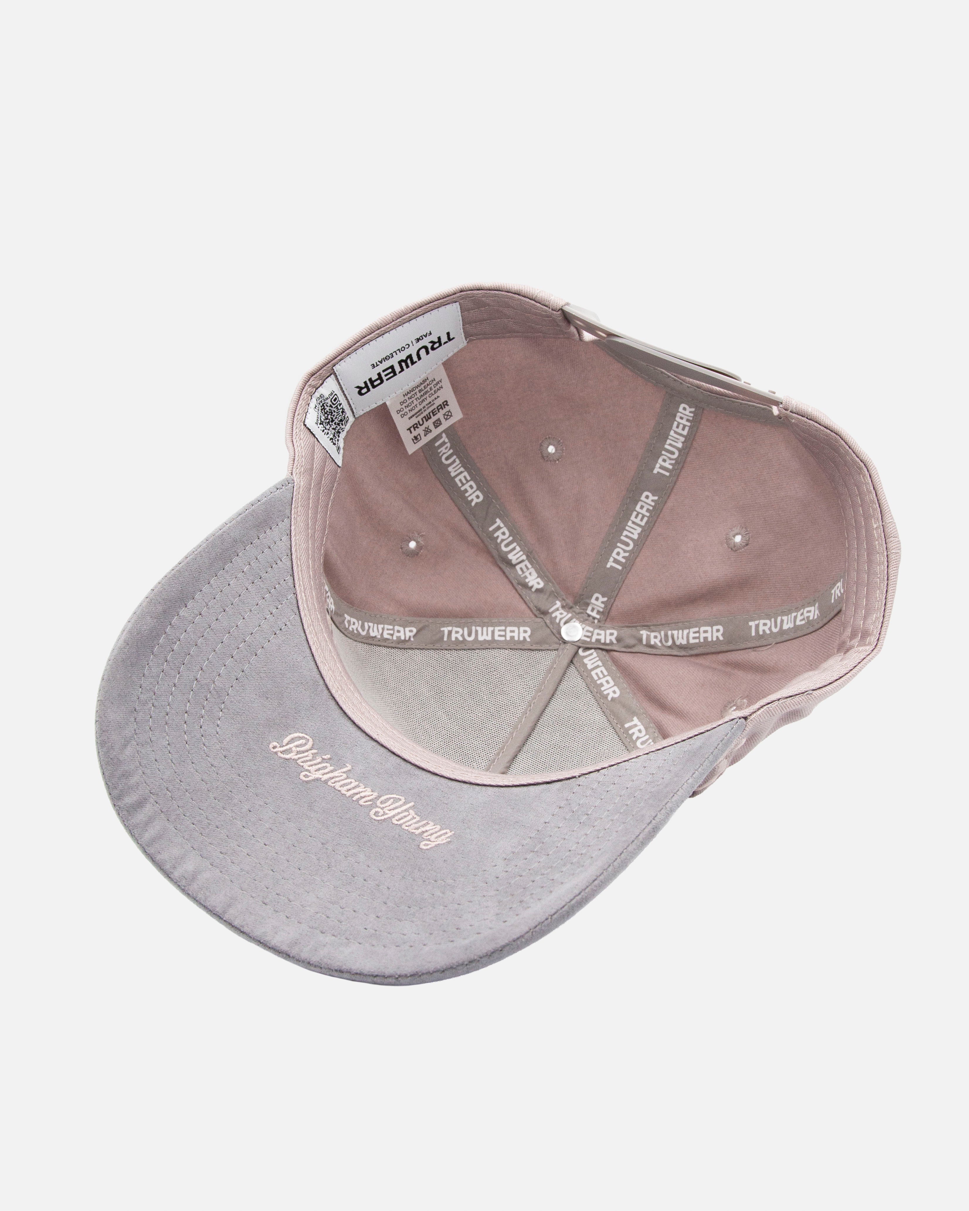 BYU Grey and Silver Suede Brim Hat