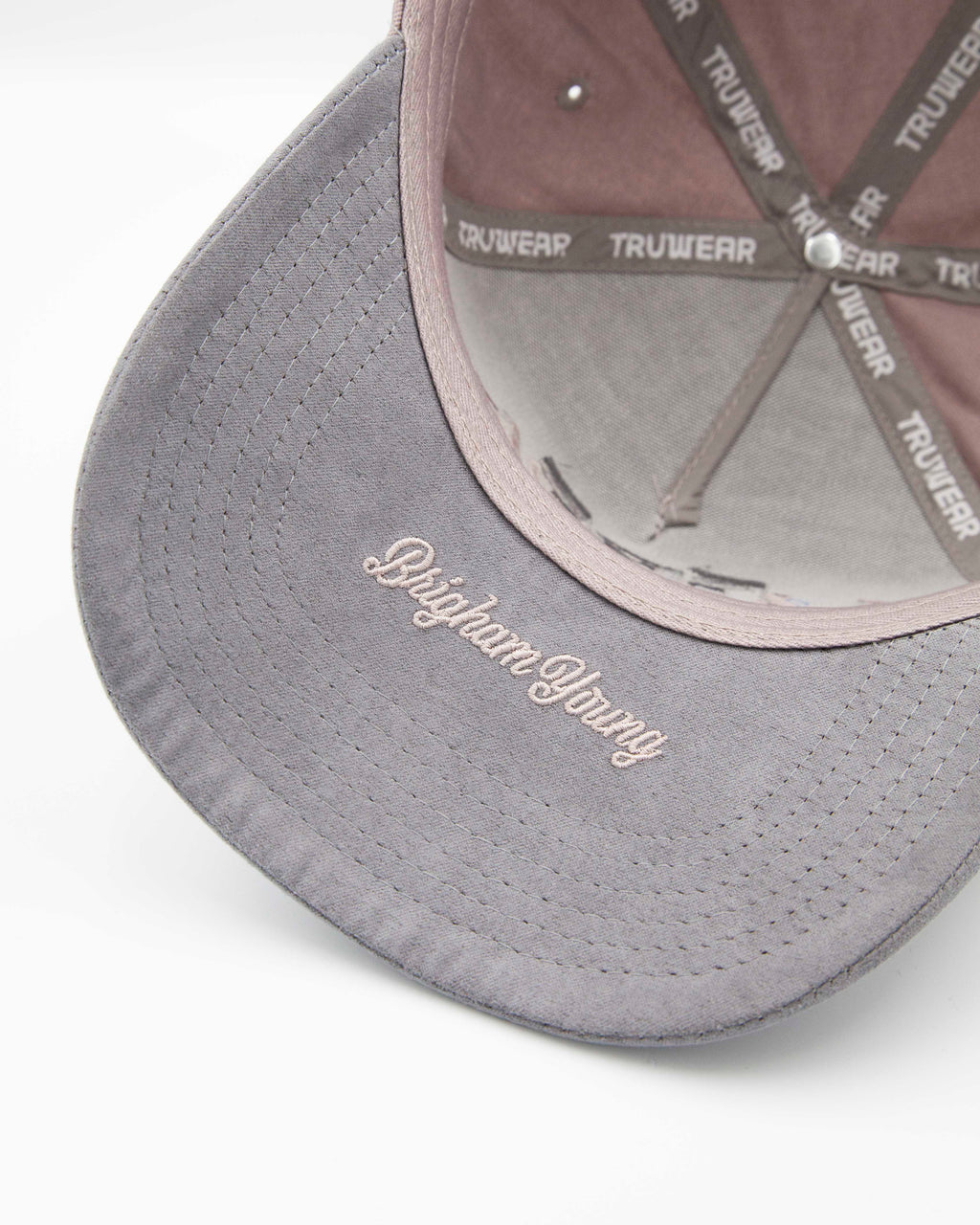BYU Grey and Silver Suede Brim Hat