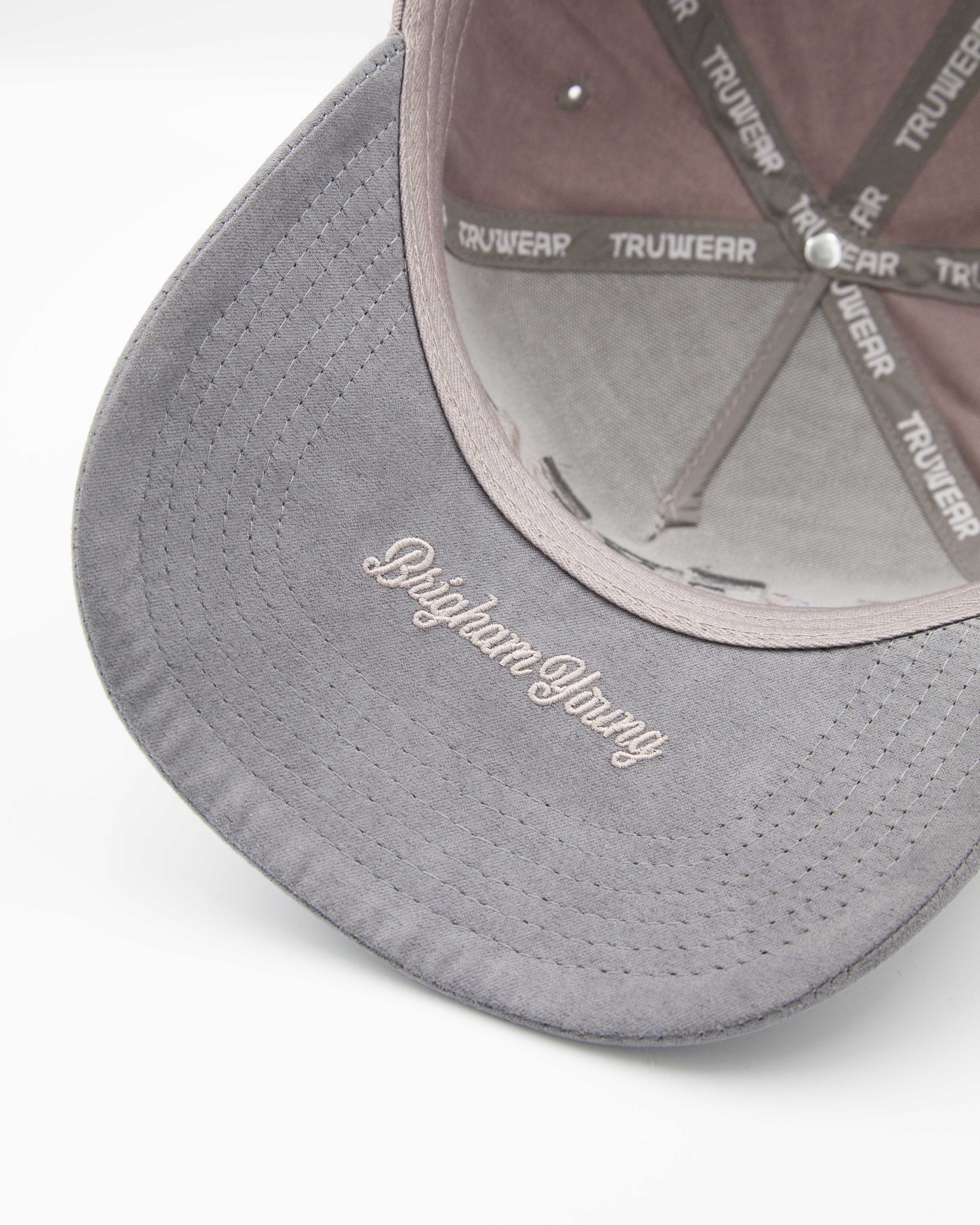 BYU Grey and Silver Suede Brim Hat