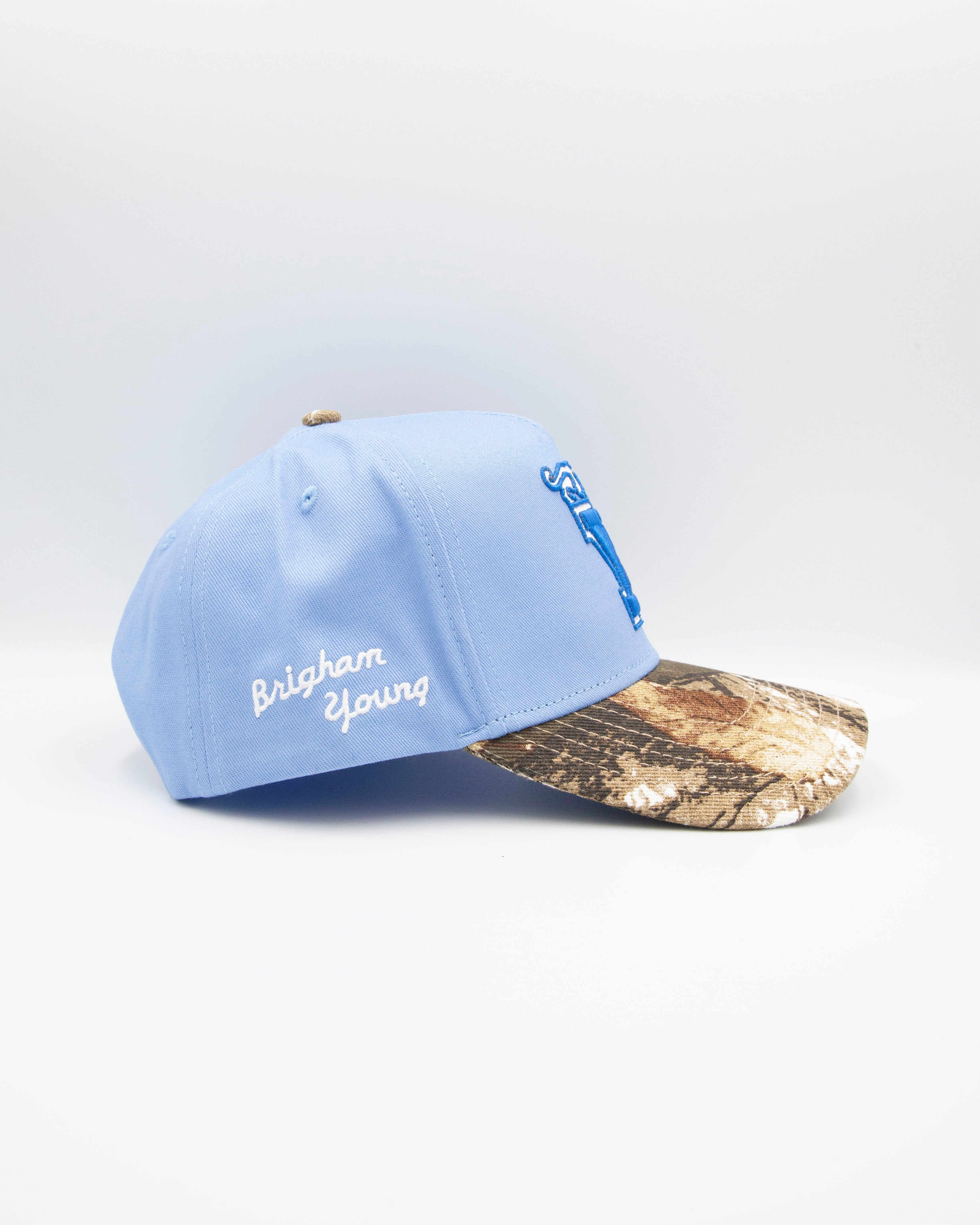 BYU Light Blue Camo Fade Hat