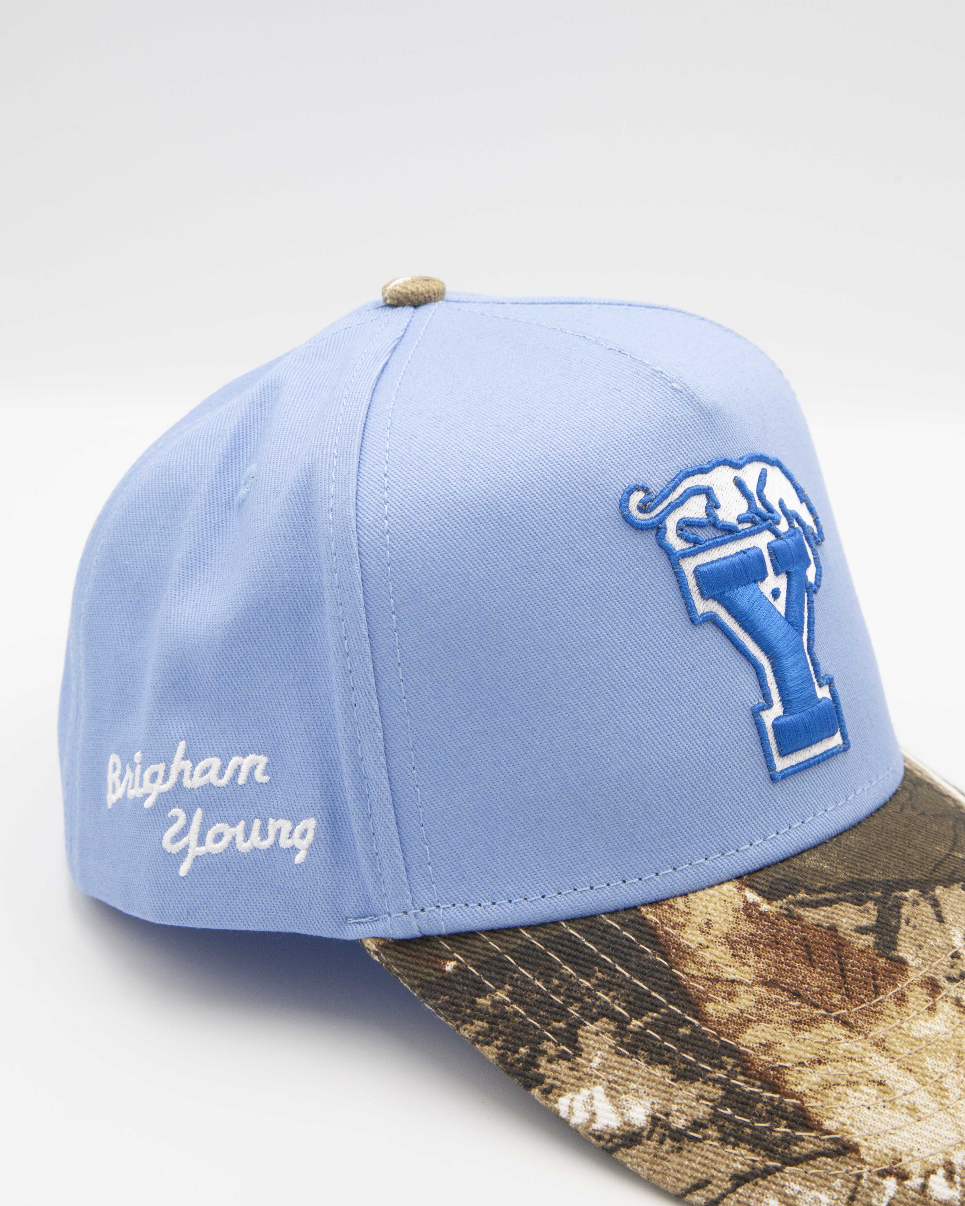 BYU Light Blue Camo Fade Hat
