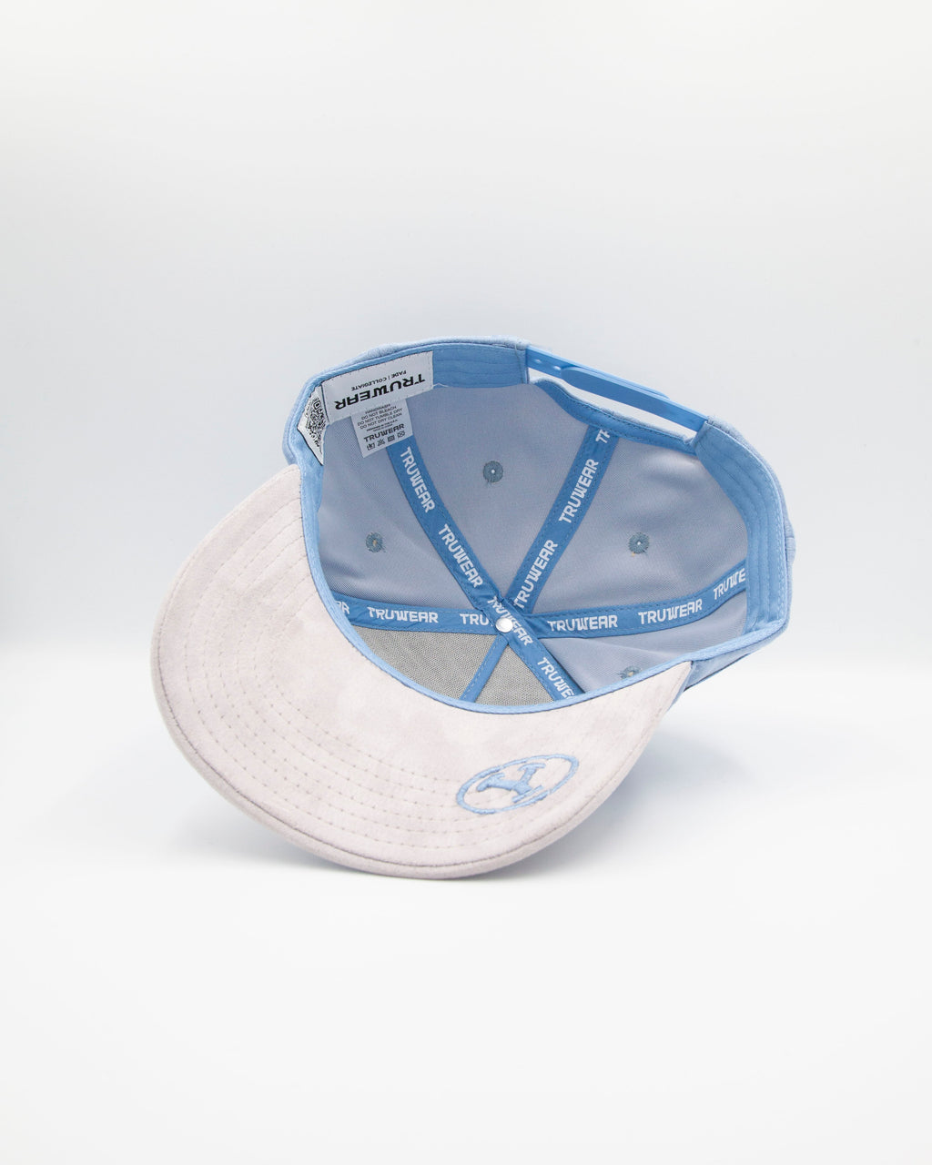 BYU Light Blue & Grey Brim Suede Fade Hat