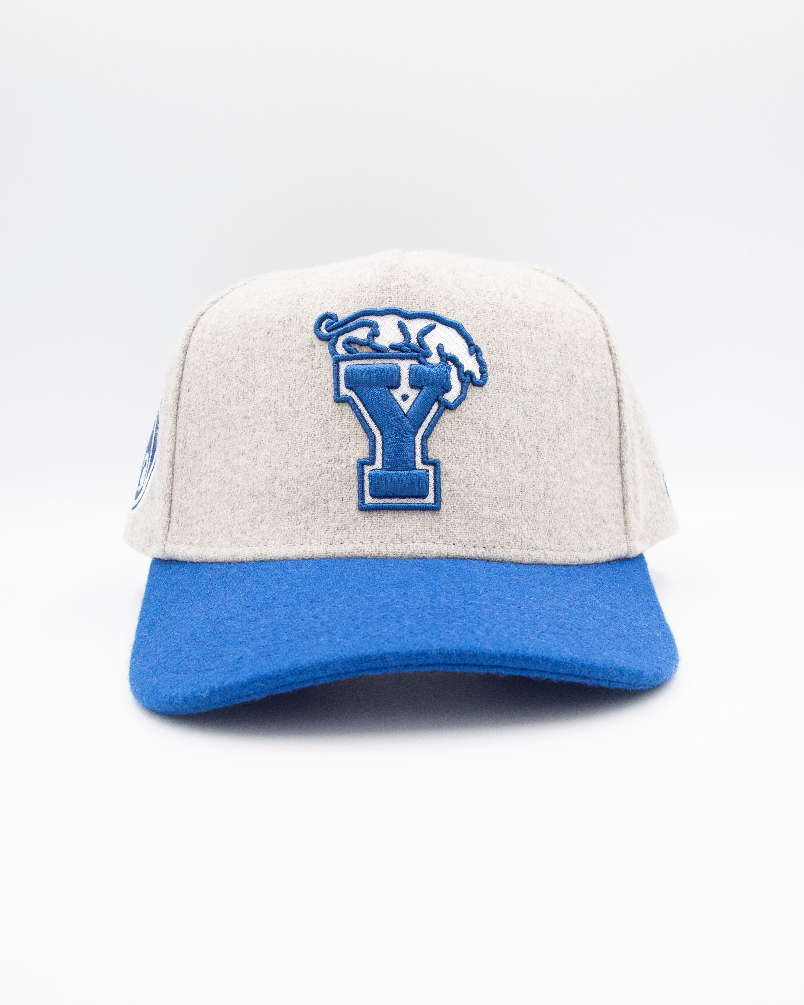BYU Light Grey & Royal Brim Wool Fade Hat