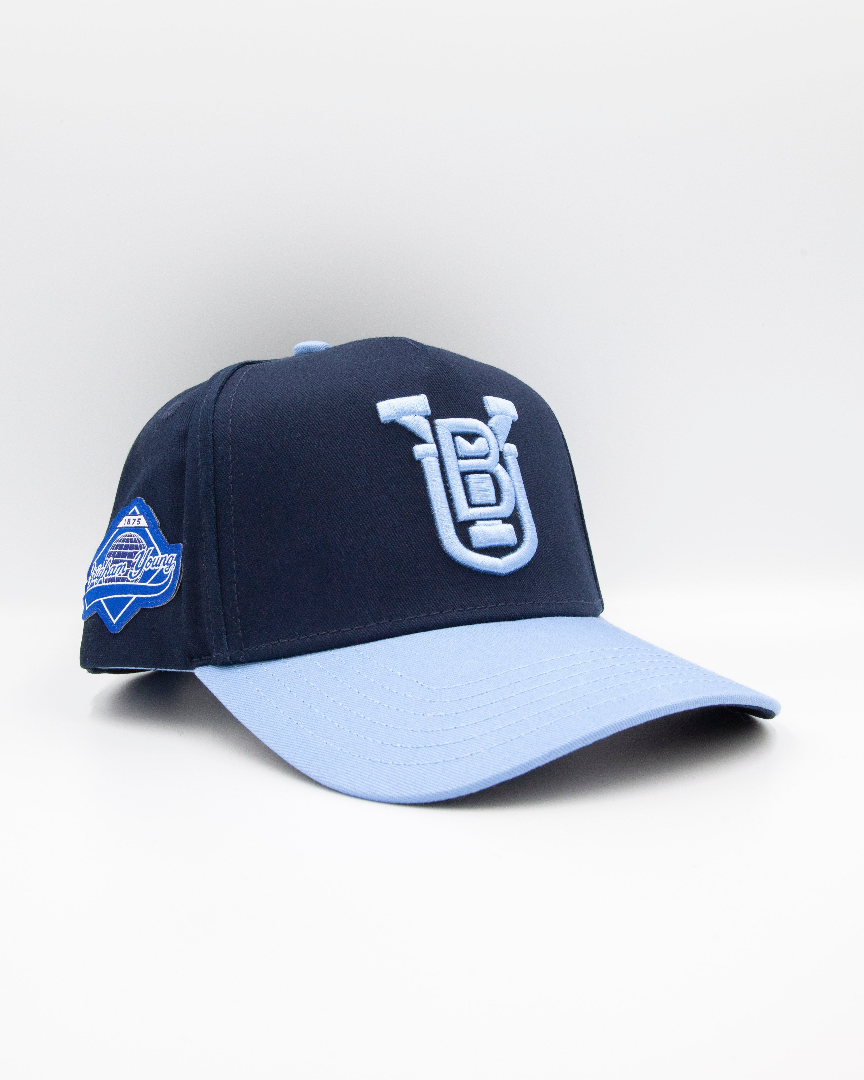 BYU Navy & Light Blue Brim Fade Hat