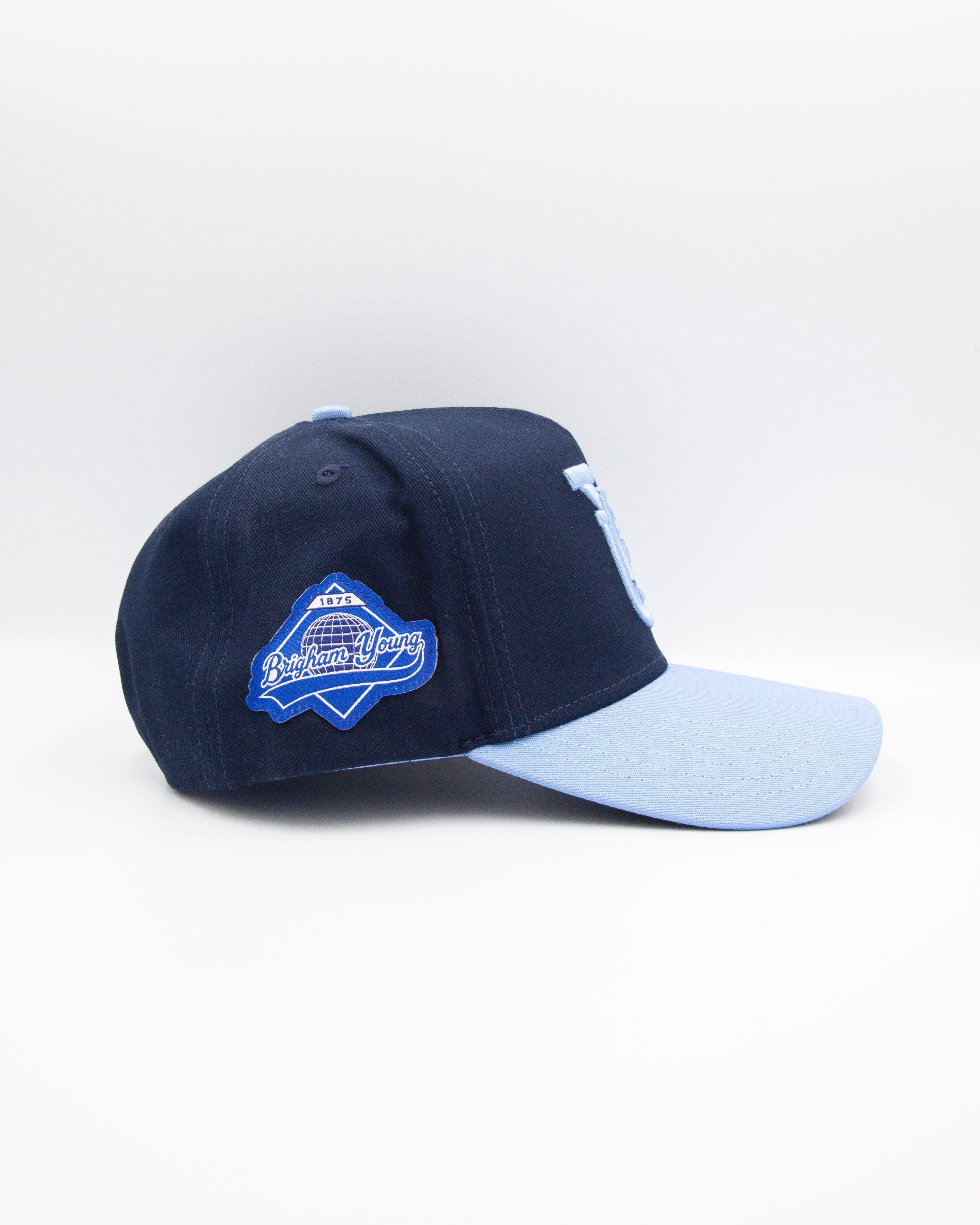 BYU Navy & Light Blue Brim Fade Hat