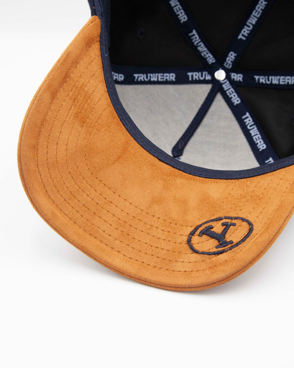 BYU Stacked Navy & Tan Suede Brim Fade Hat