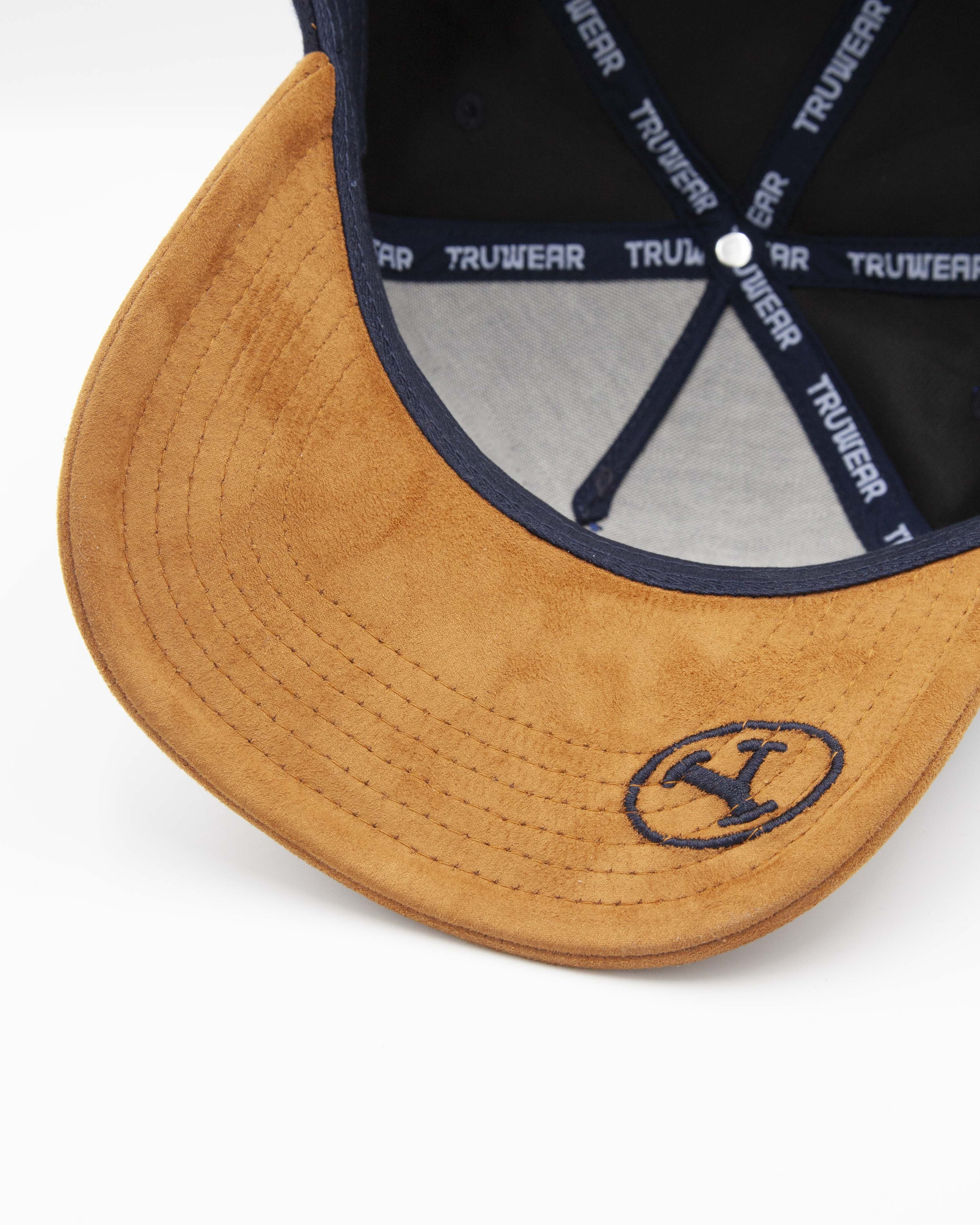 BYU Stacked Navy & Tan Suede Brim Fade Hat