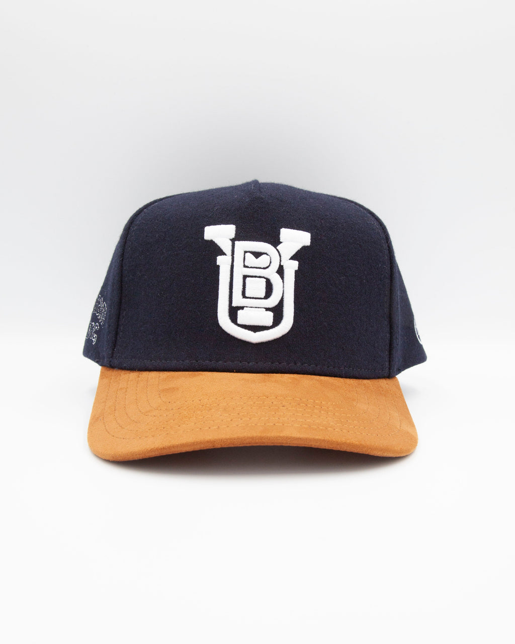 BYU Stacked Navy & Tan Suede Brim Fade Hat