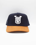 BYU Stacked Navy & Tan Suede Brim Fade Hat