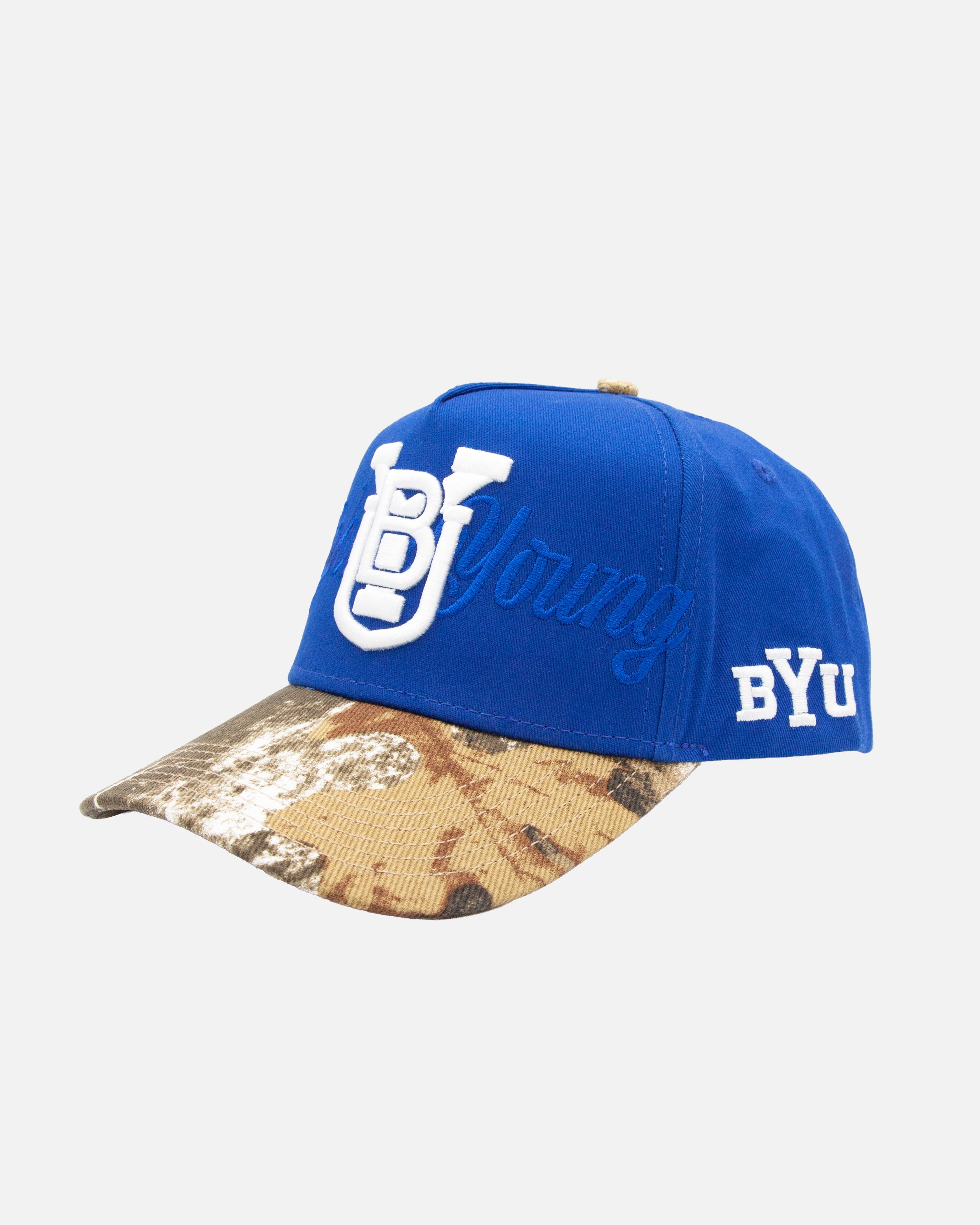 BYU Royal Blue and Camo Hat