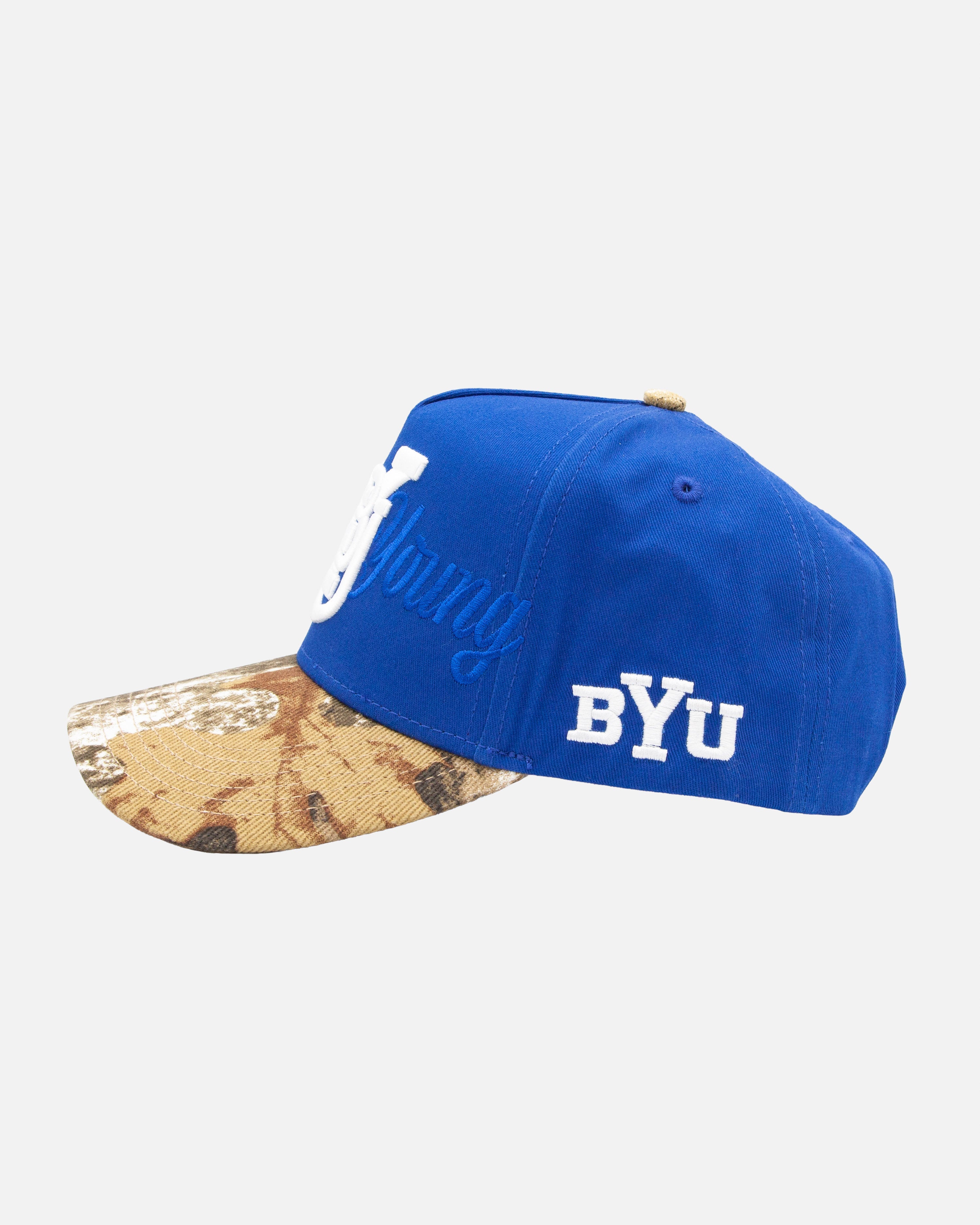 BYU Royal Blue and Camo Hat