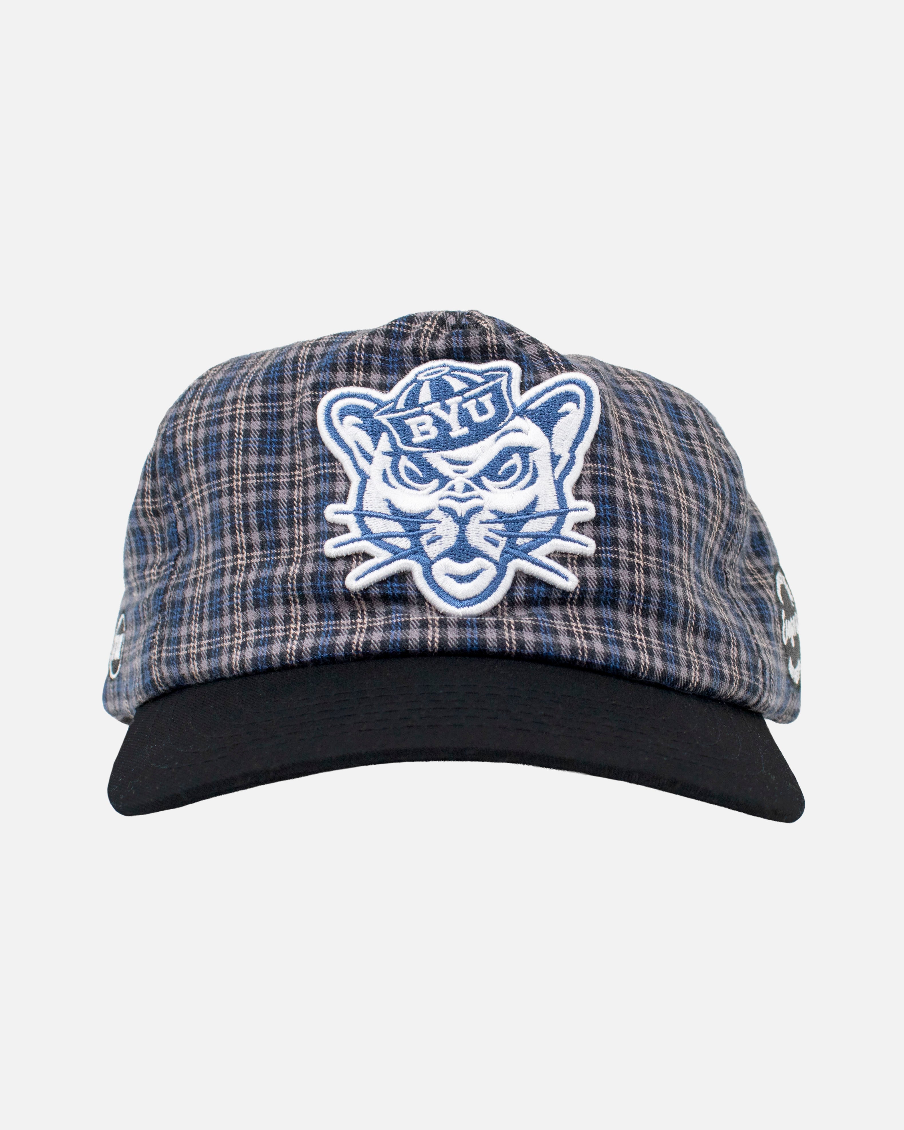 BYU Unstructured Hat Plaid Flannel