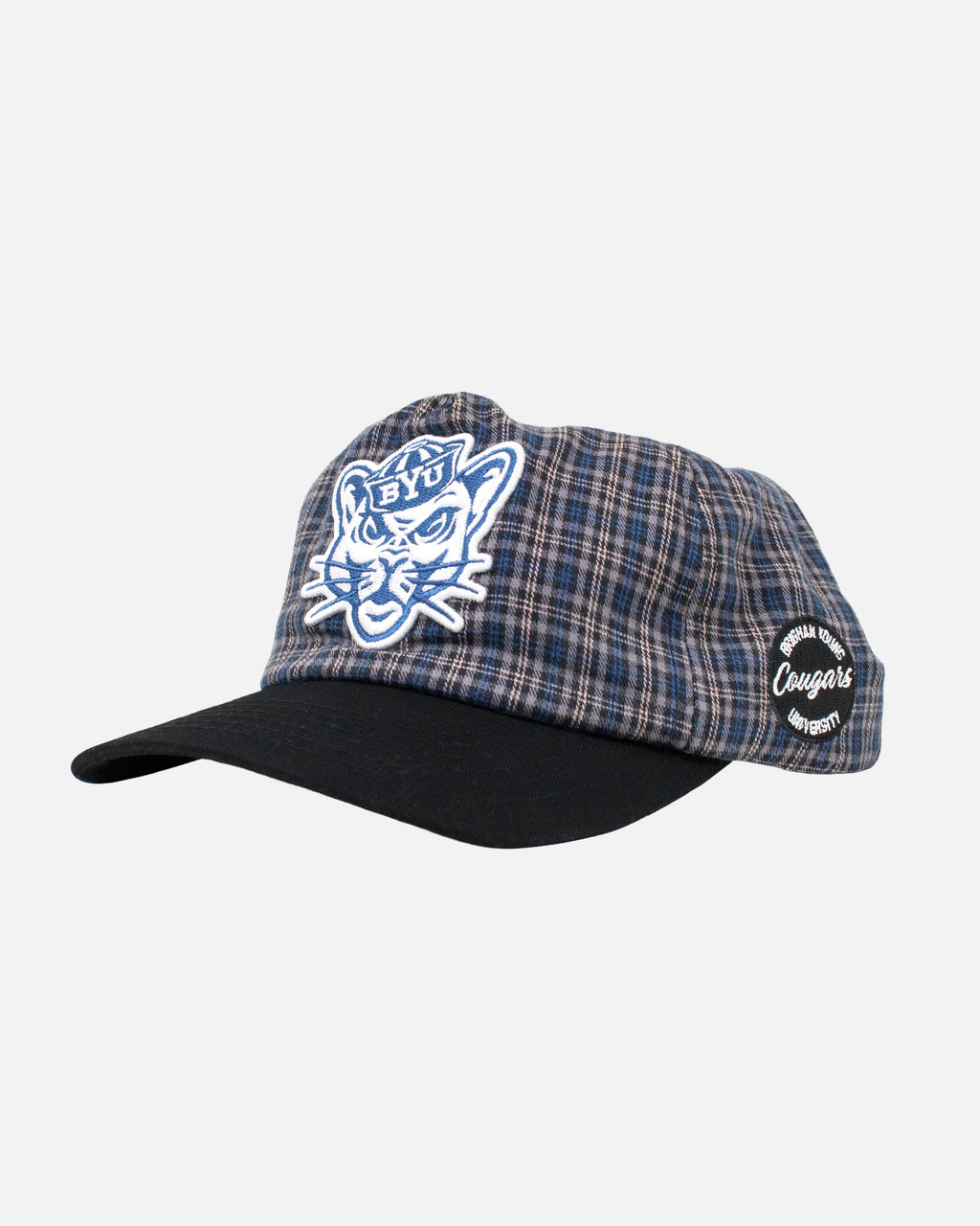 BYU Unstructured Hat Plaid Flannel
