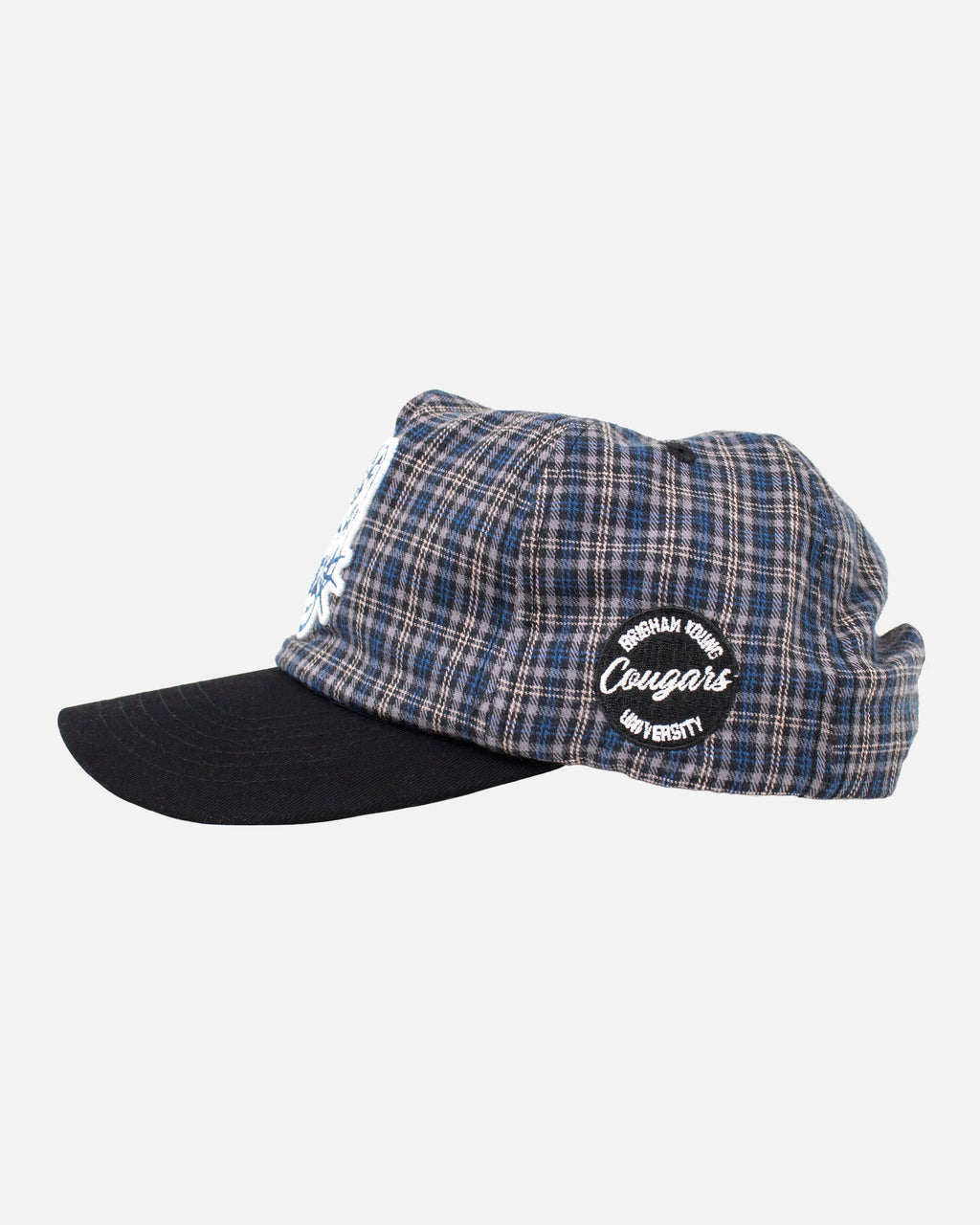 BYU Unstructured Hat Plaid Flannel