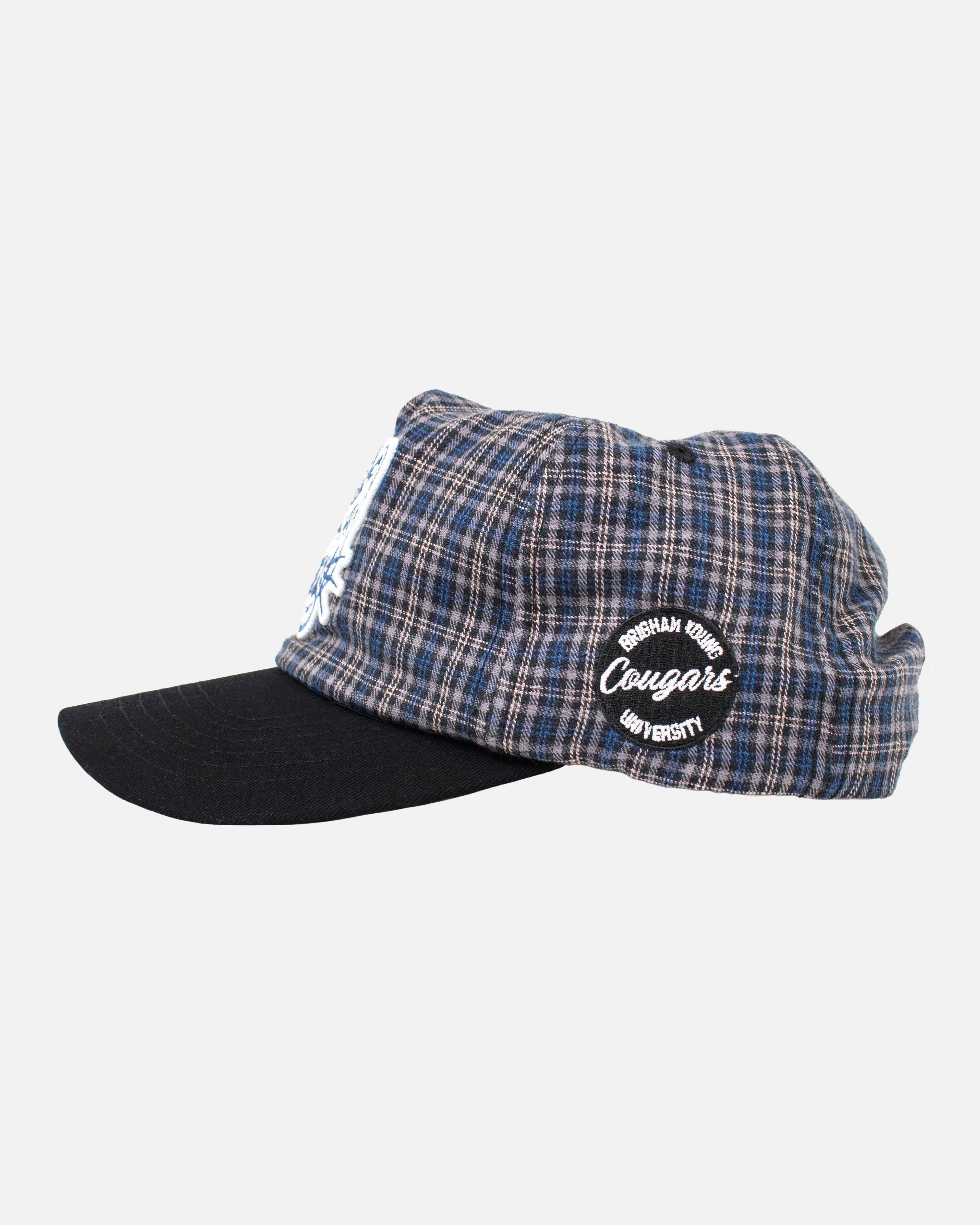 BYU Unstructured Hat Plaid Flannel