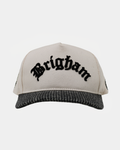 BYU Fade Hat Natural and Houndstooth Brigham Arch