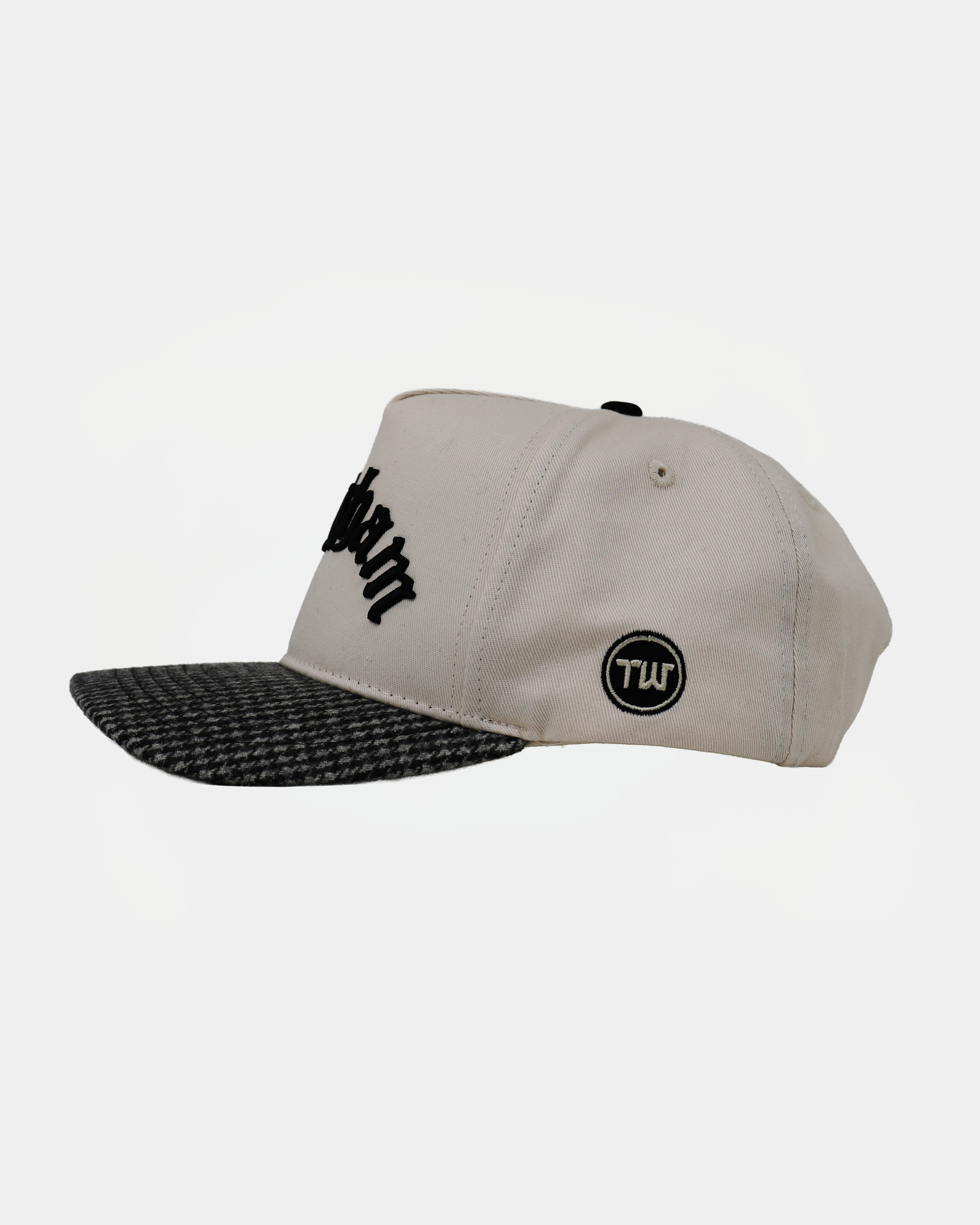 BYU Fade Hat Natural and Houndstooth Brigham Arch