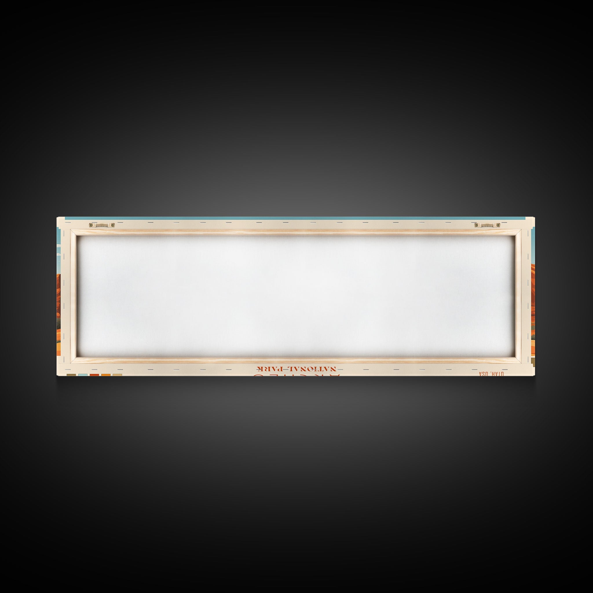 Arches National Park, Panoramic Utah Travel Art, National Park Print, Minimalist Travel Art, Midcentury Modern Style Landscape