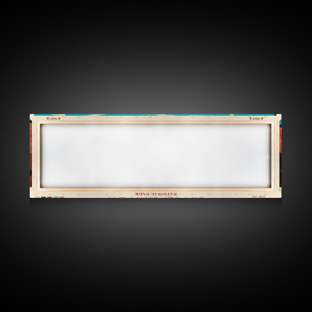 Bryce Canyon National Park, Panoramic Utah Travel Art, National Park Print, Minimalist Travel Art, Midcentury Modern Style Landscape