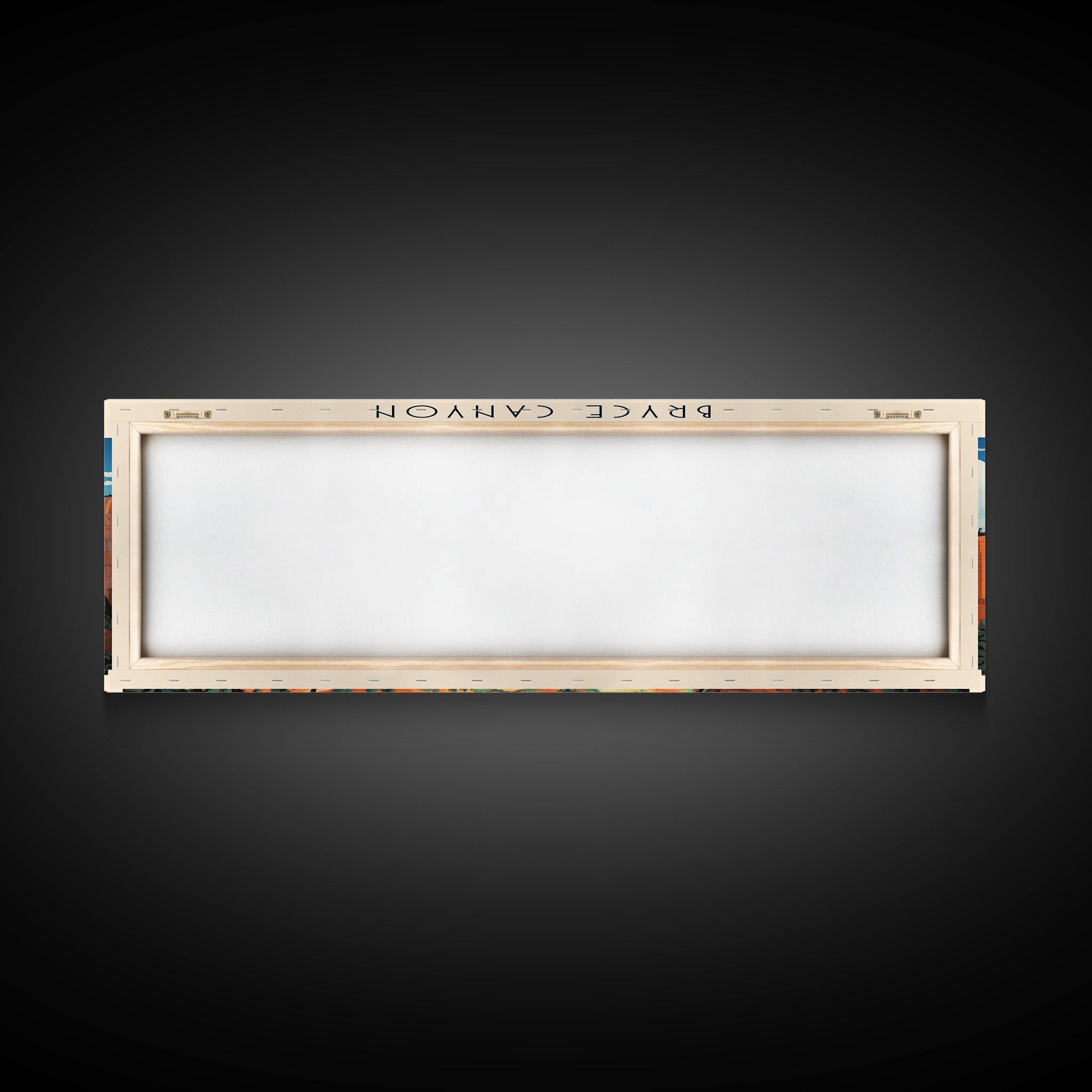 Bryce Canyon National Park Panoramic Utah Travel Art, National Park Print, Minimalist Travel Art, Subdued Watercolor Painting Panoramic