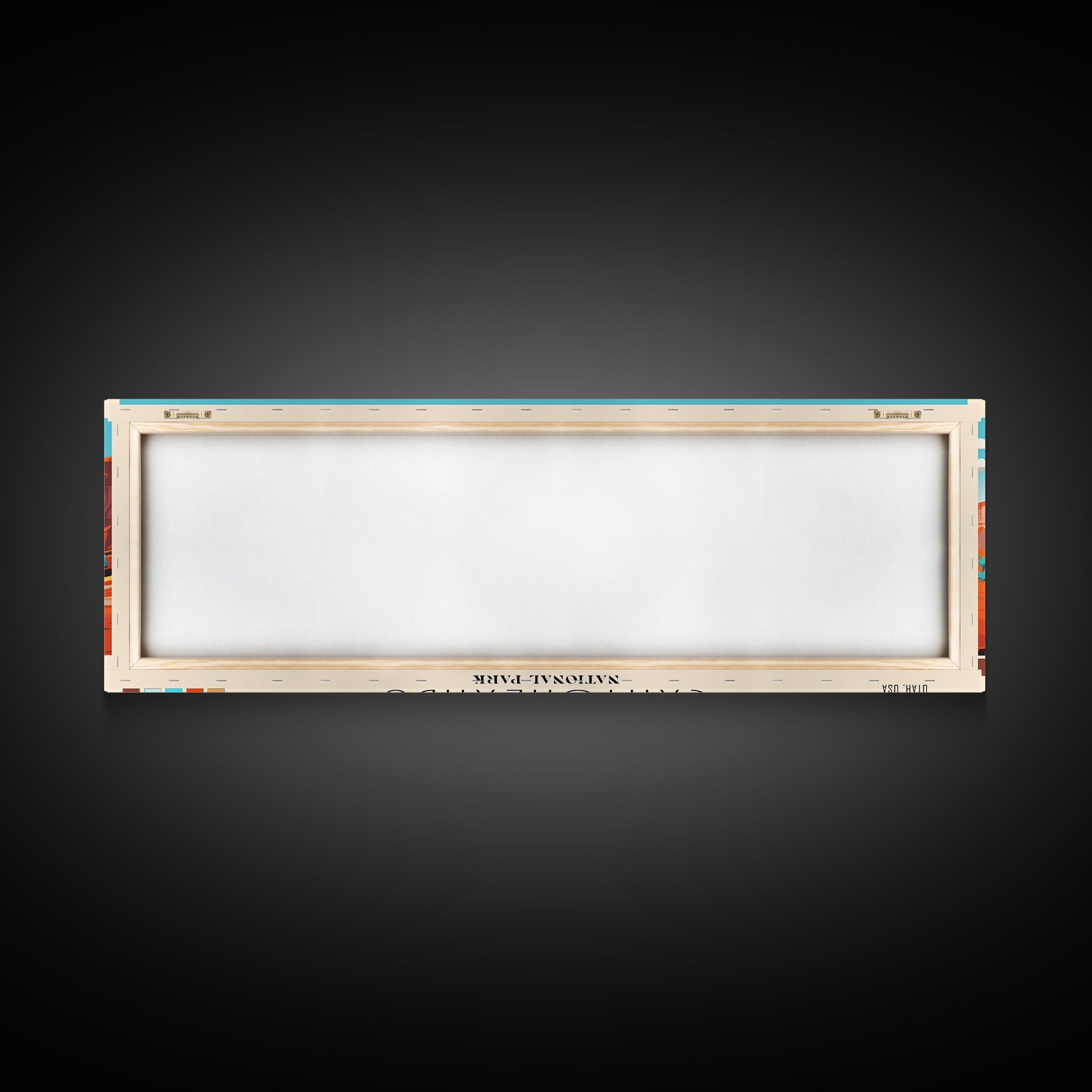 Canyonlands National Park Panoramic Utah Travel Art, National Park Print, Minimalist Travel Art, Subdued Watercolor Painting Panoramic