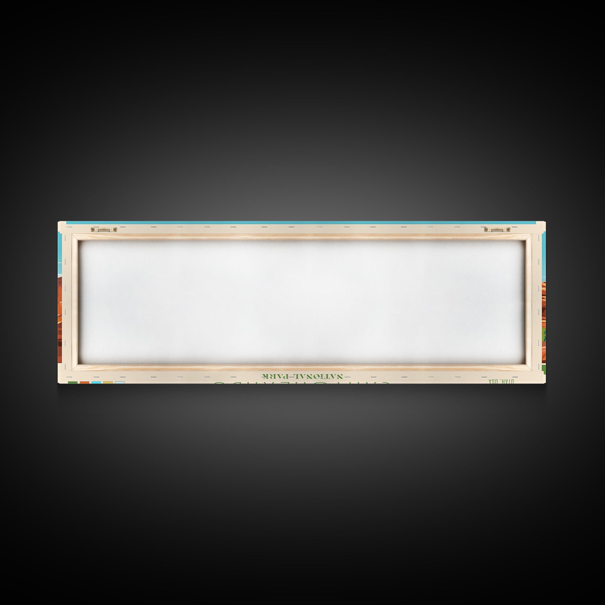 Canyonlands National Park, Panoramic Utah Travel Art, National Park Print, Minimalist Travel Art, Midcentury Modern Style Landscape